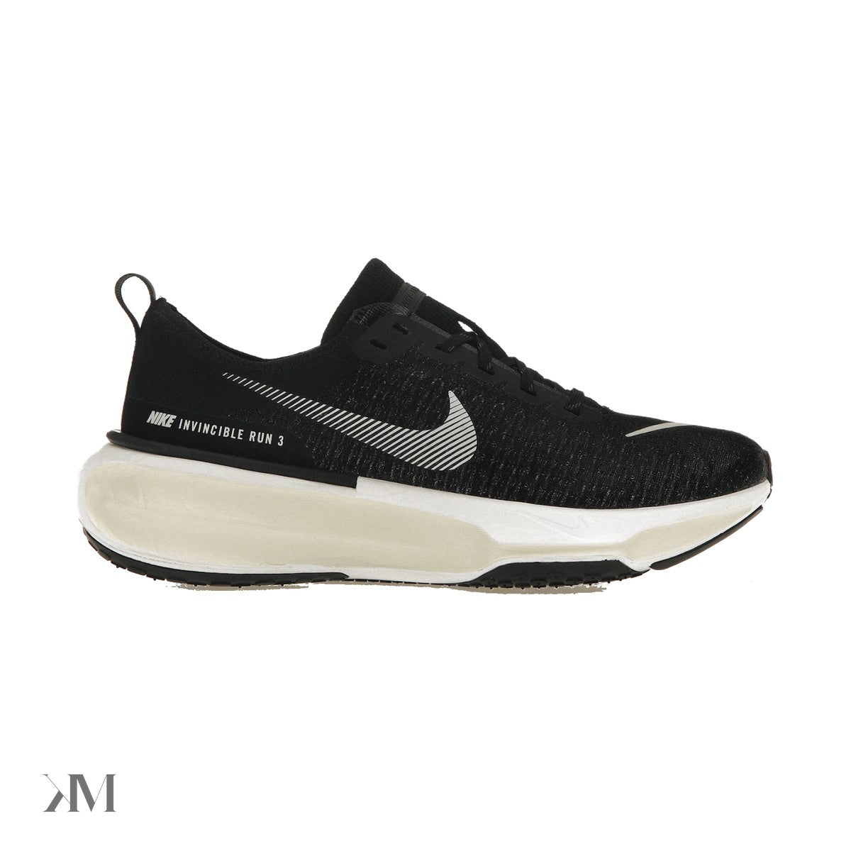 Nike ZoomX Invincible Run 3 Black White, side profile