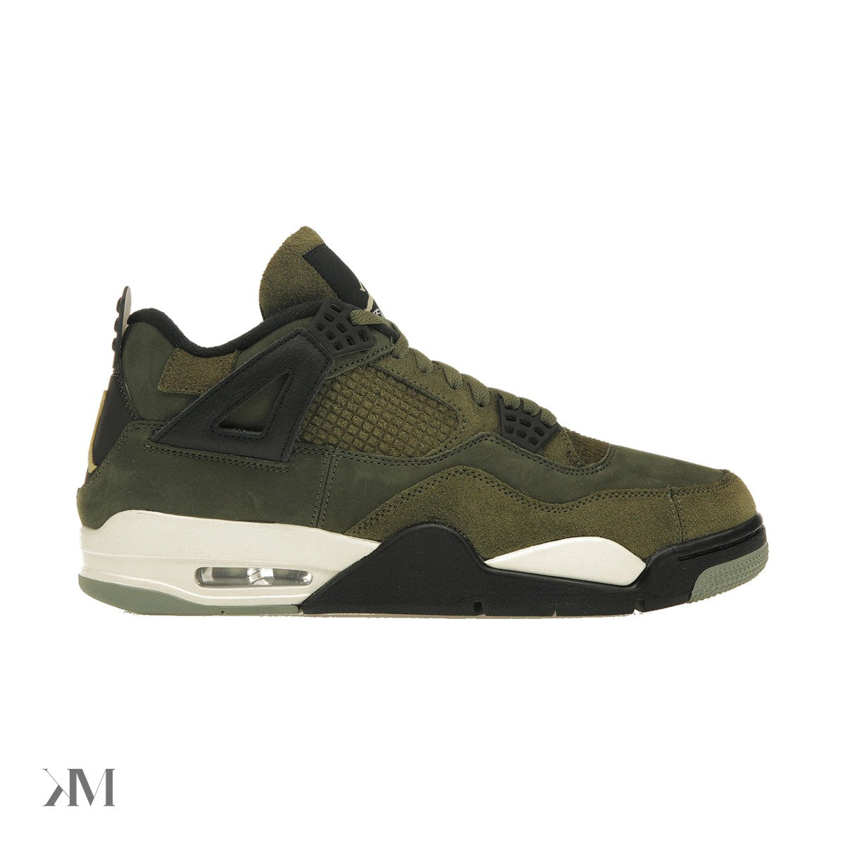 Men's Air Jordan 4 Retro SE Craft Medium Olive, side profile