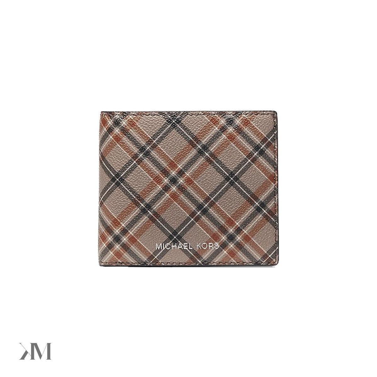 Cooper Plaid Print Wallet Mushroom Mushroom