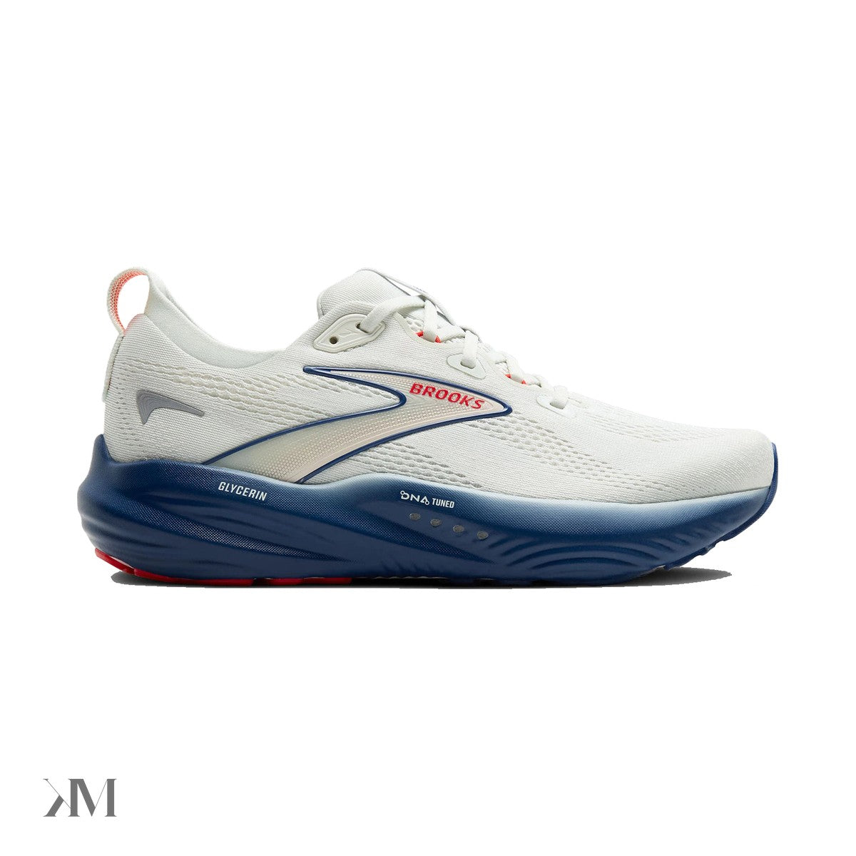 Brooks Glycerin 22 Grey Navy Peony Fiery Red