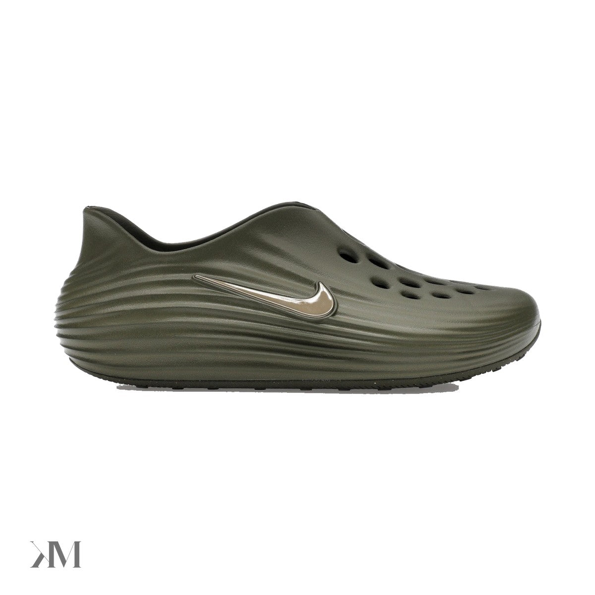 Nike ReactX Rejuven8 Medium Olive, side profile