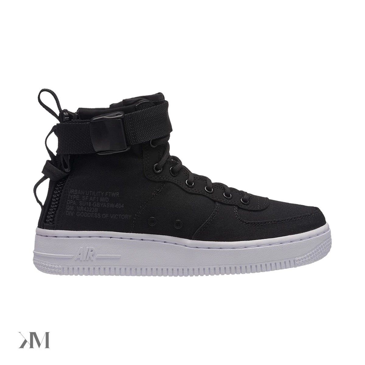 Nike Sf Air Force 1 Mid Black Anthracite White Gs