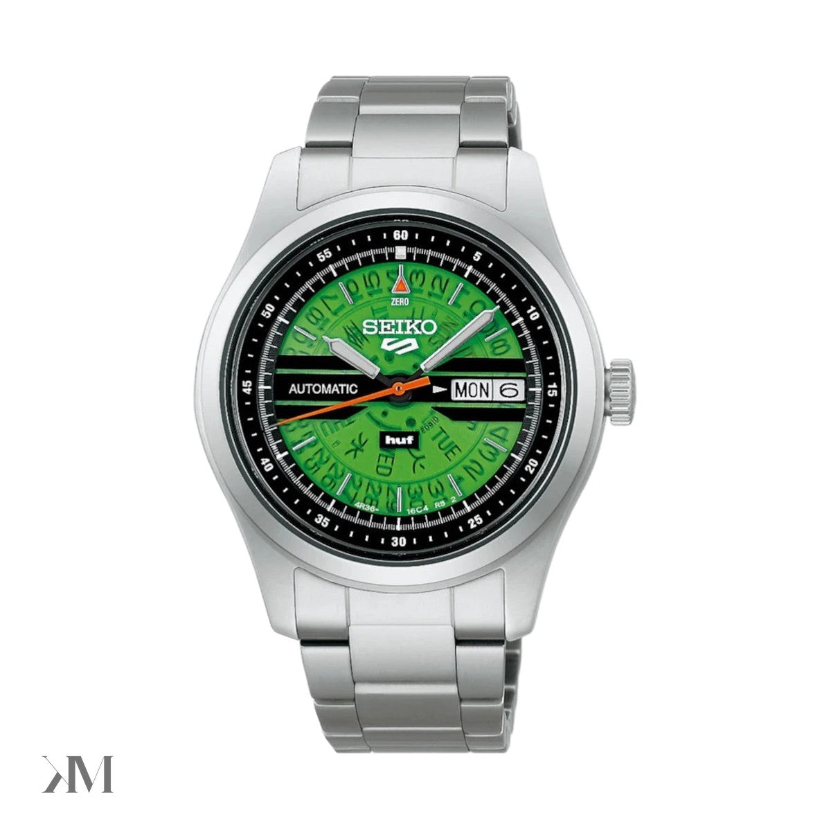 Seiko 5 Sports Field Series HUF Limited Edition SRPM09, side profile