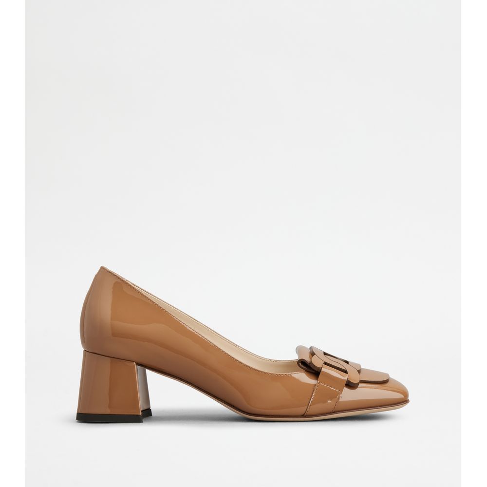 Tods Kate Pumps In Leather Brown Womens