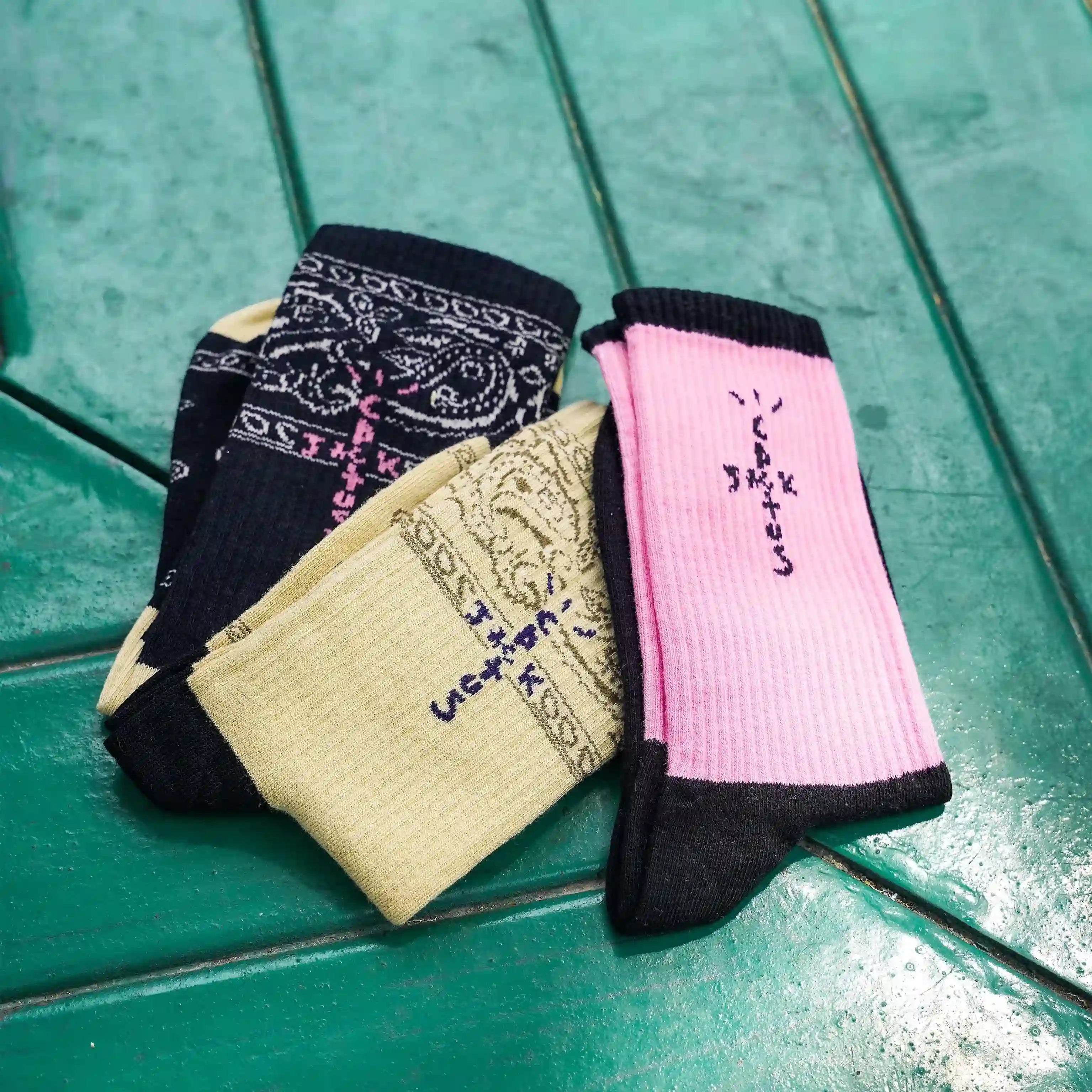 Travis Scott Socks | Travis Socks Combo Pack of 3 | Kicks Machine