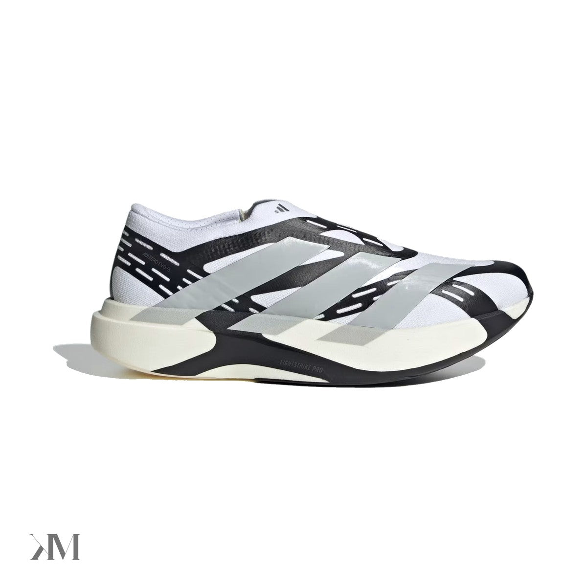 Adidas Adizero Evo Sl Laceless Cloud White Grey Two Core Black