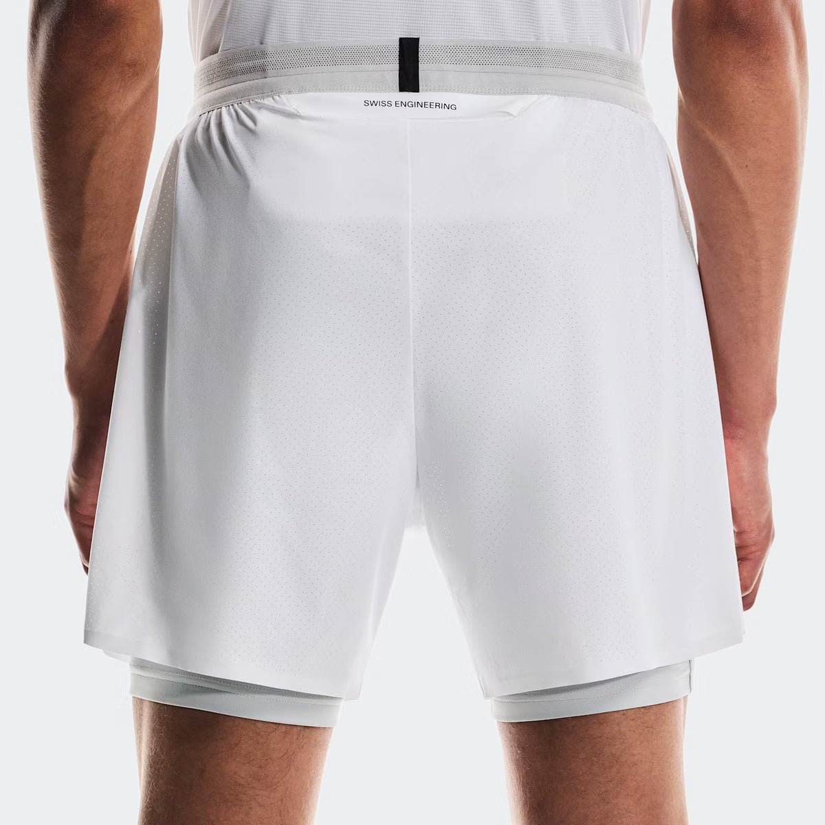 On 5" Performance 2/1 Shorts White | Glacier