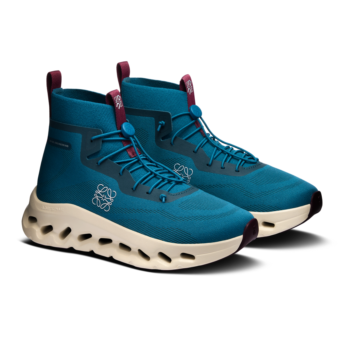 On Cloudtilt Hi Loewe Teal Oatmeal Burgundy (Women'S)