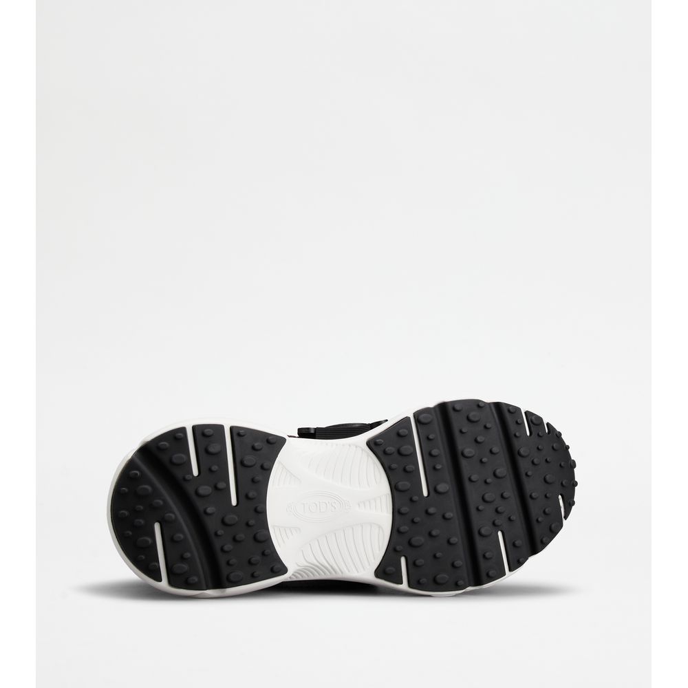 Tods Kate Sneakers In Lurex Mix Technical Fabric White Womens