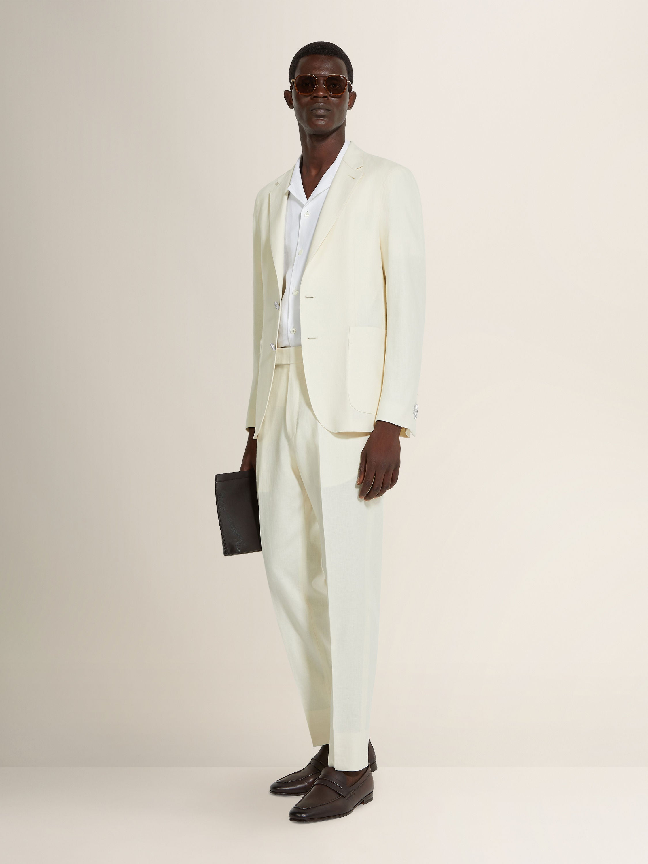 Zegna White Oasi Lino Jacket