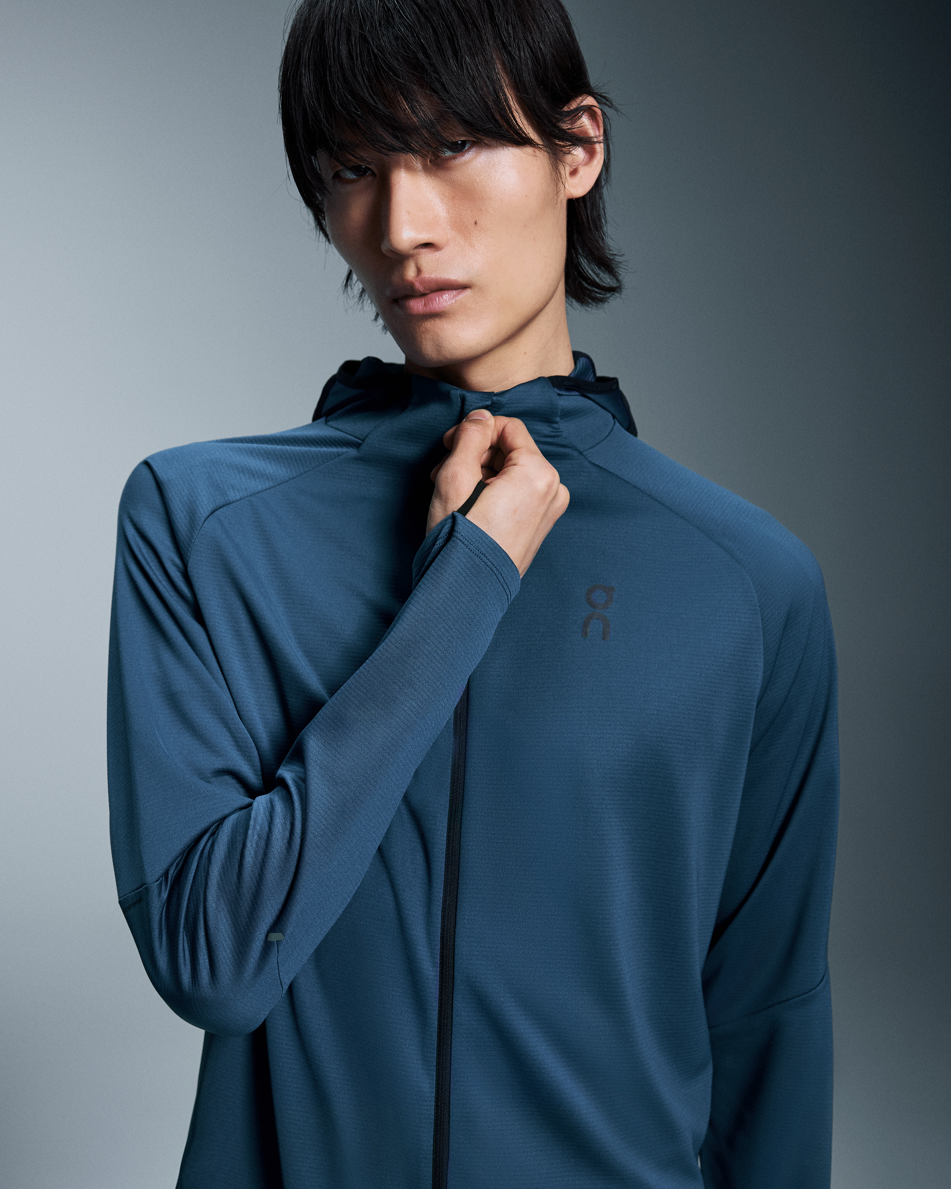 on climate zip hoodie Denim