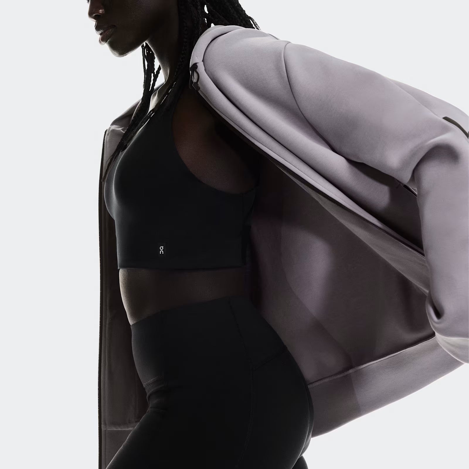 On Focus Tech Zip Hoodie Lilac (Women'S)