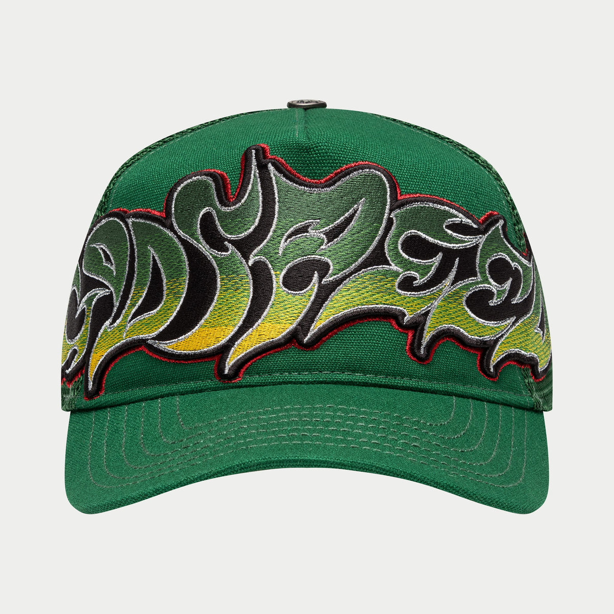 Godspeed GS Neo Trucker Hat (Green / Yellow / Red)
