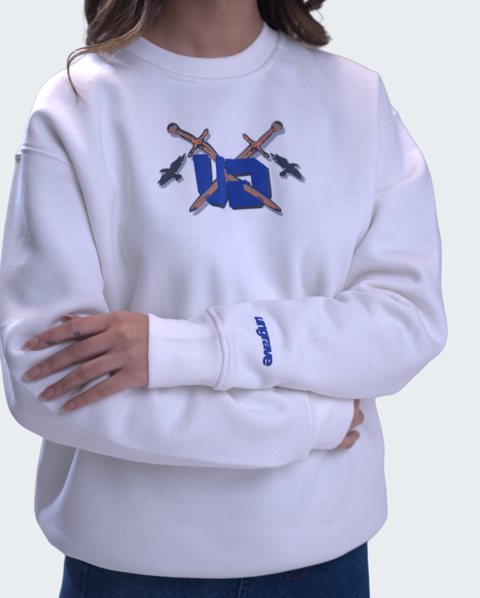 CREAM WHITE KNIGHTMARE SWEATSHIRT