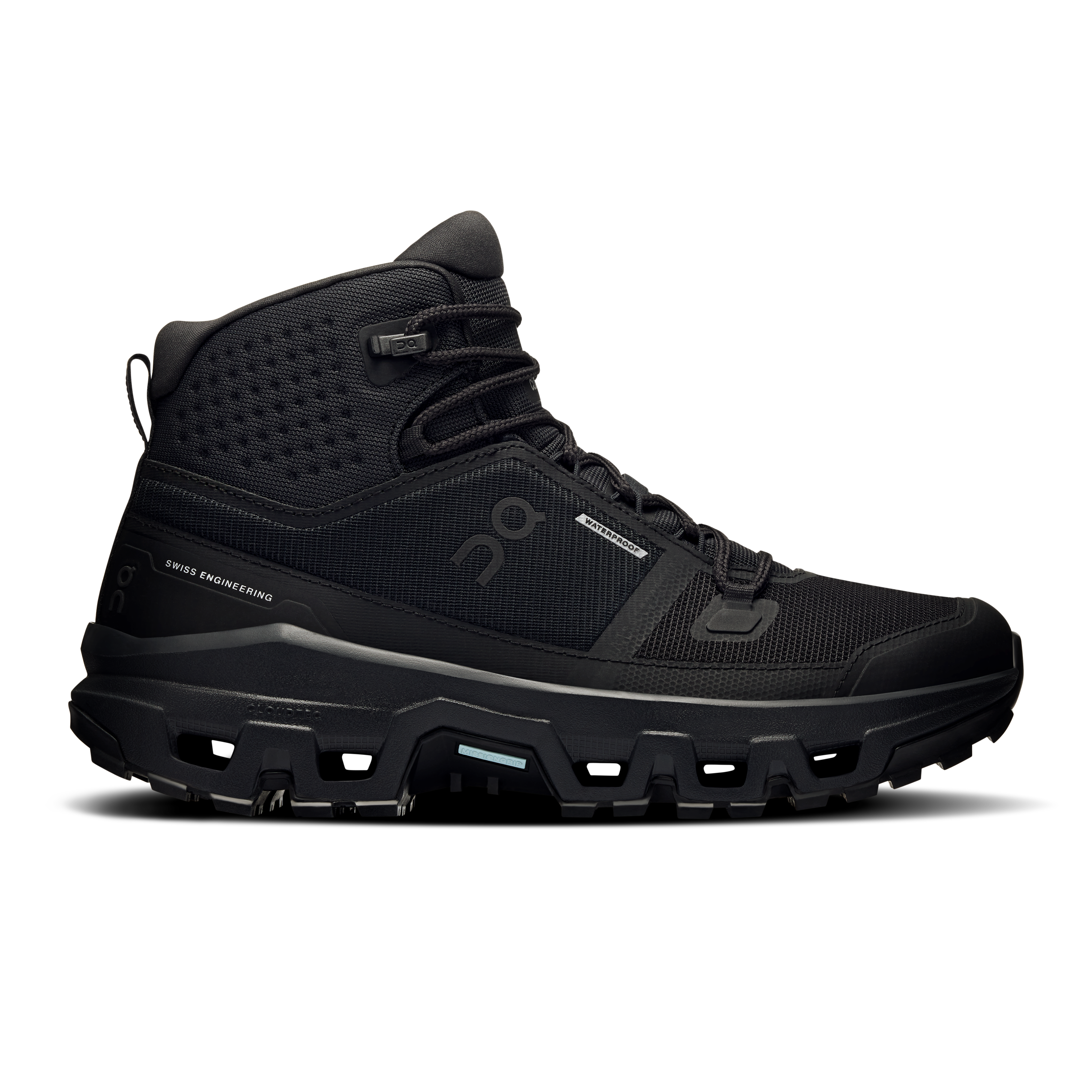 On Cloudrock Mid Waterproof Black Black (Women'S)