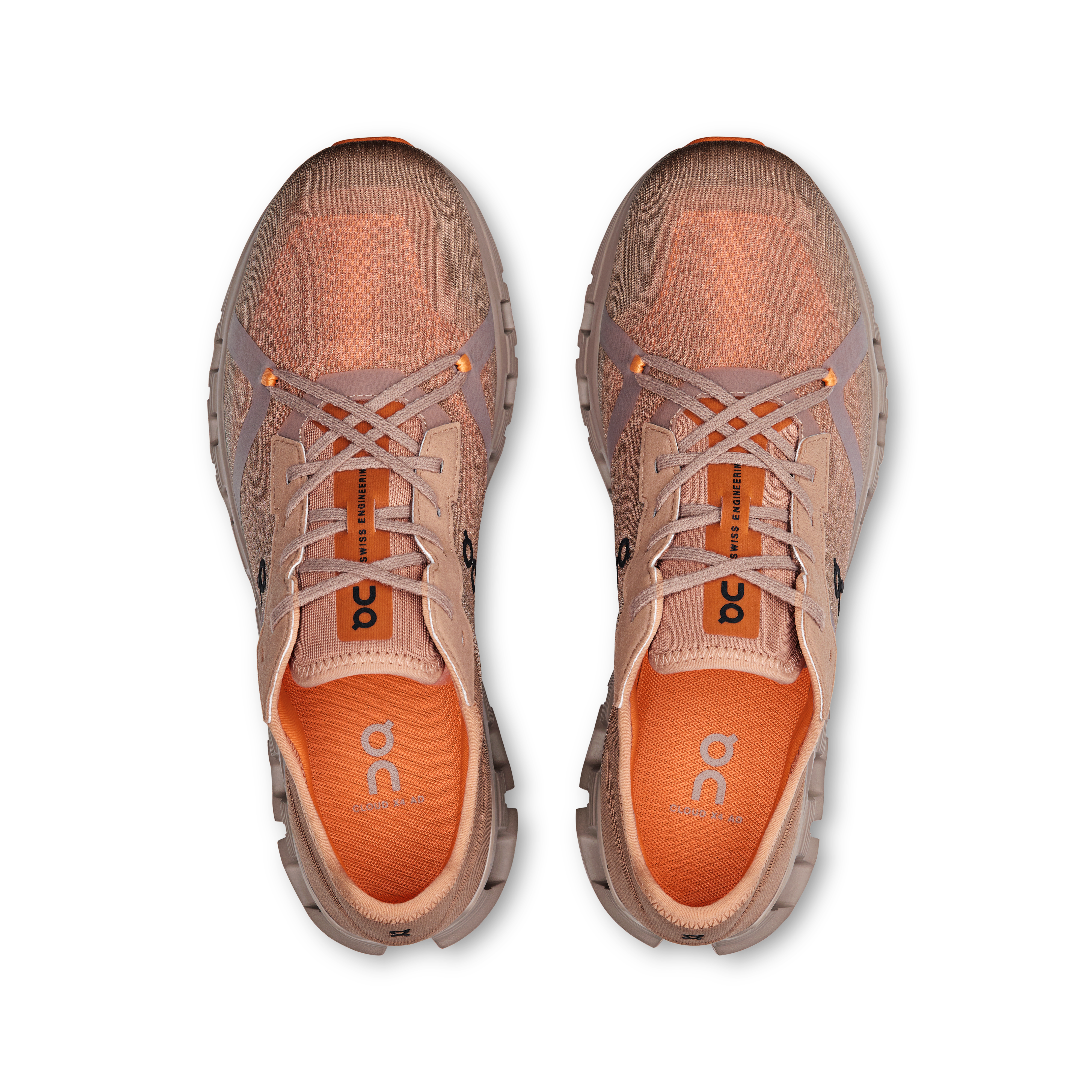On Cloud X 4 Ad Rosebrown Tangerine