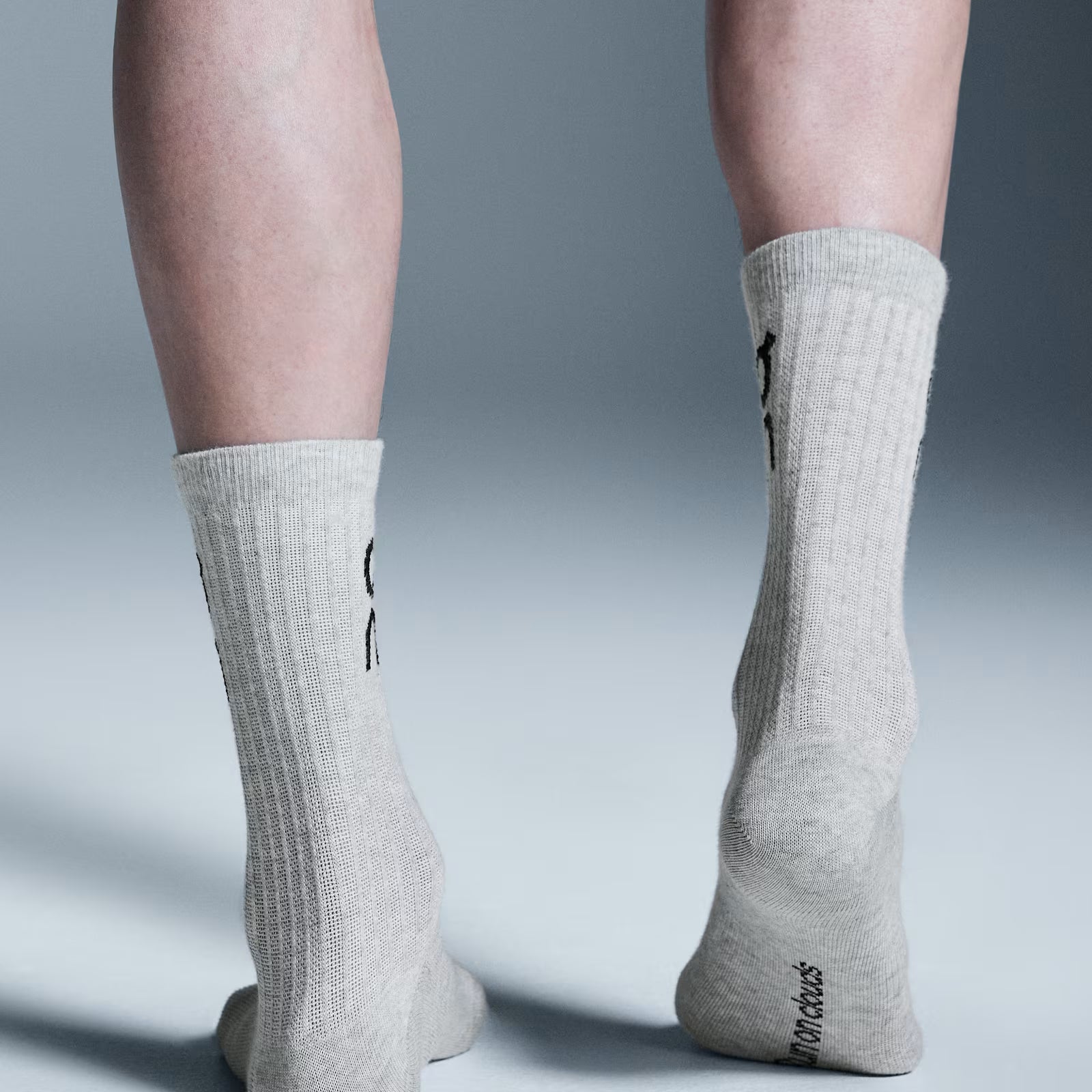 On Logo Sock High 3P Heather Gray