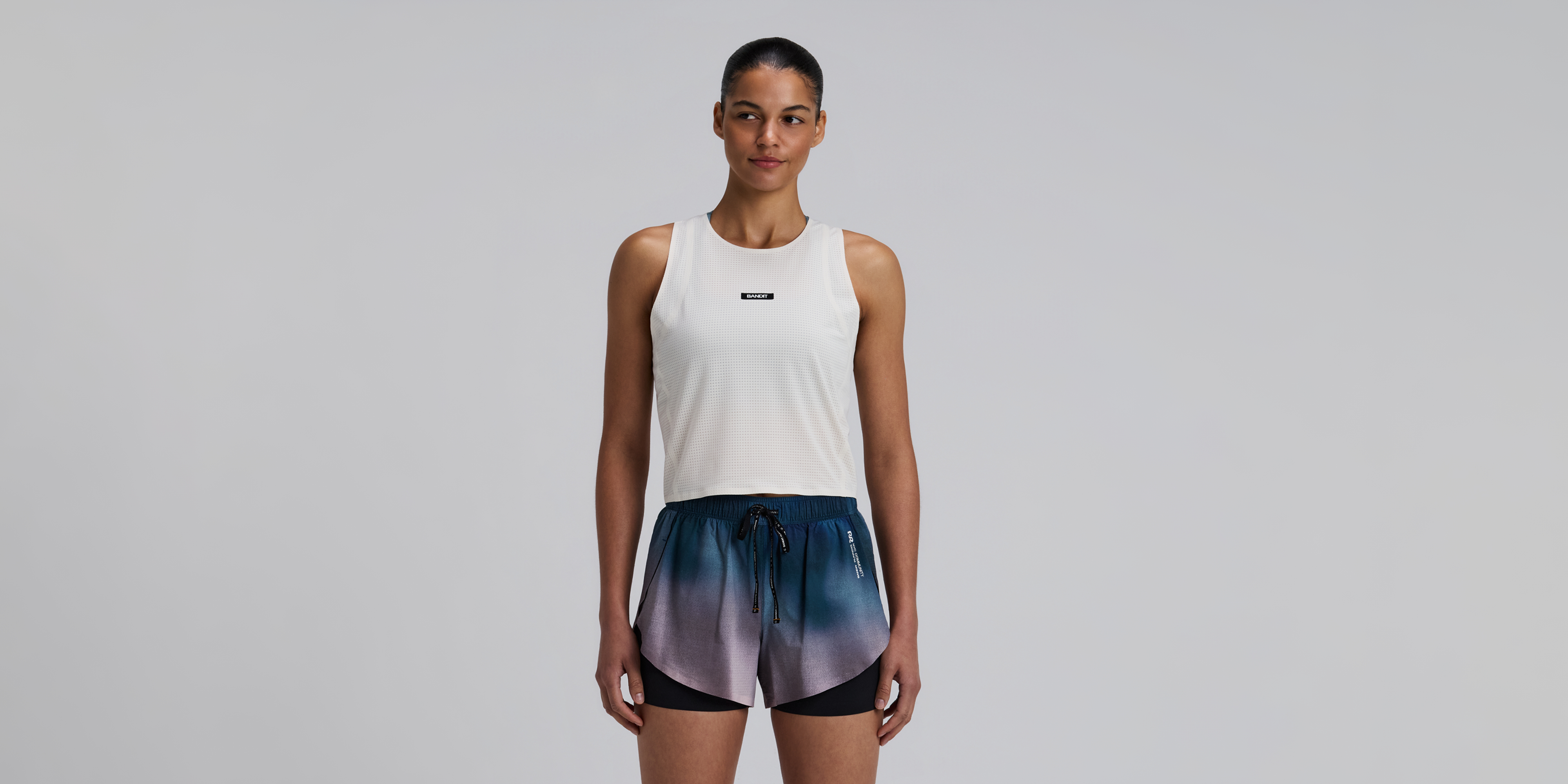 Bandit Womens Geomesh Race Singlet Cream