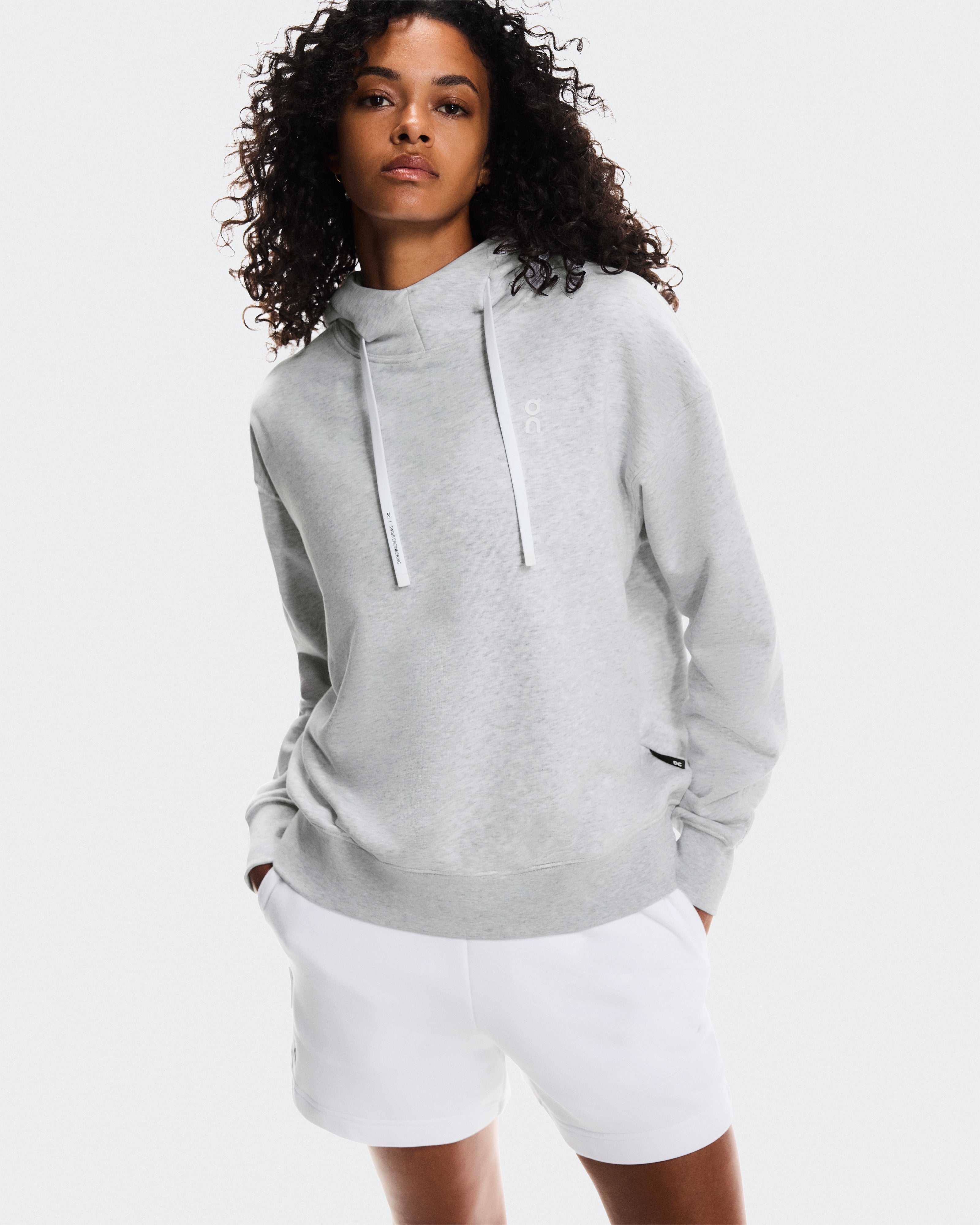 On Club Hoodie Smash Grey Heather (Women'S)
