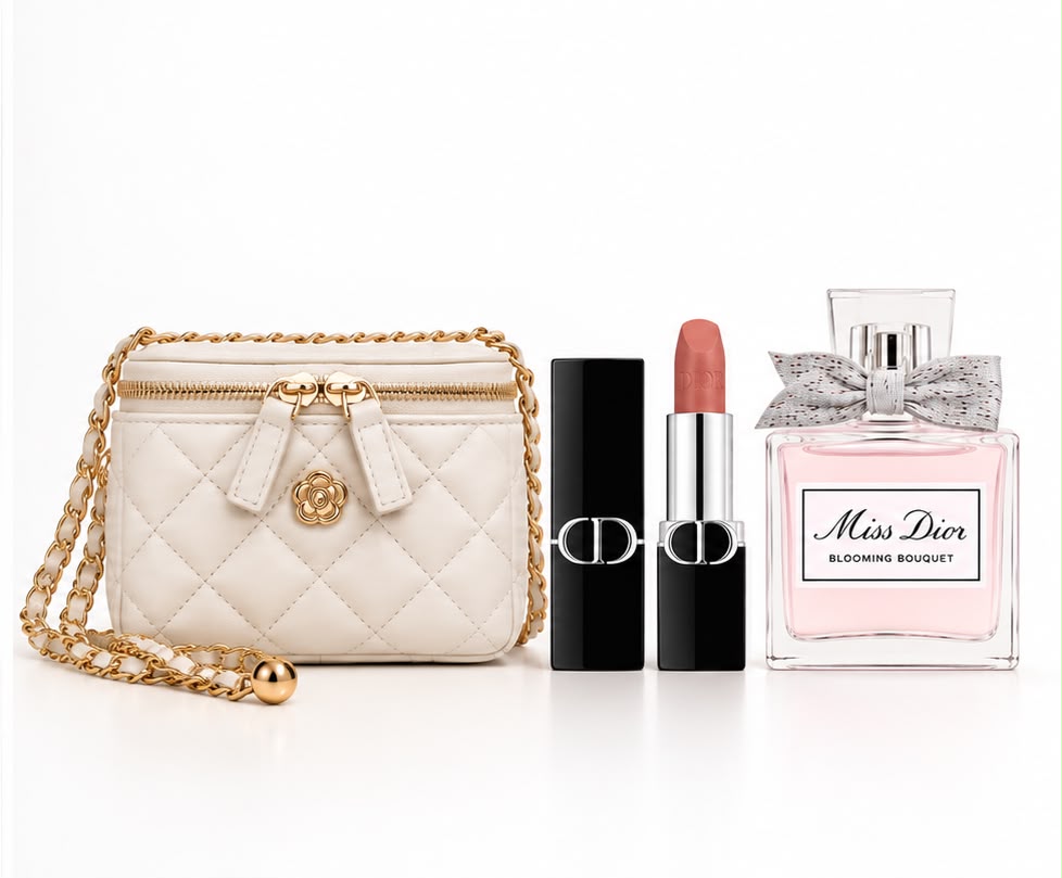 Blooming Bouquet with Dior 100 white set