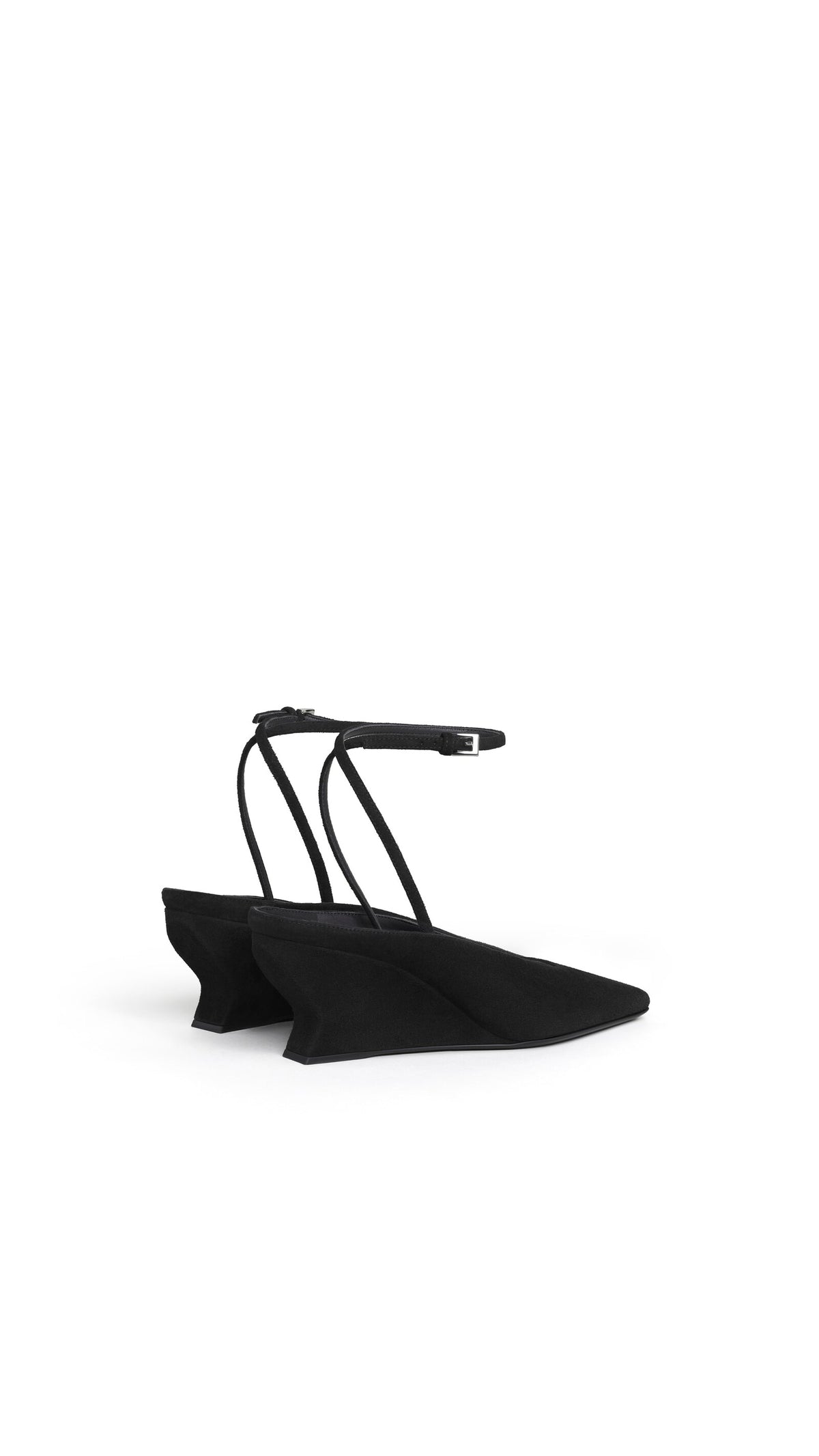 Alaïa Wave Wedge Pumps In Suede