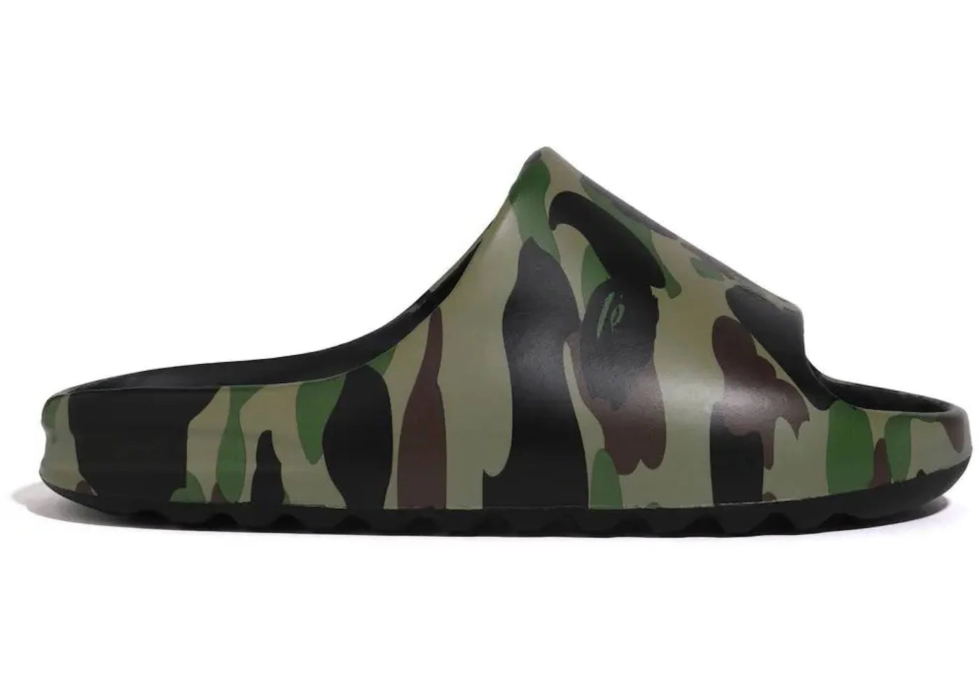 A Bathing Ape 1St Camo Slide Green