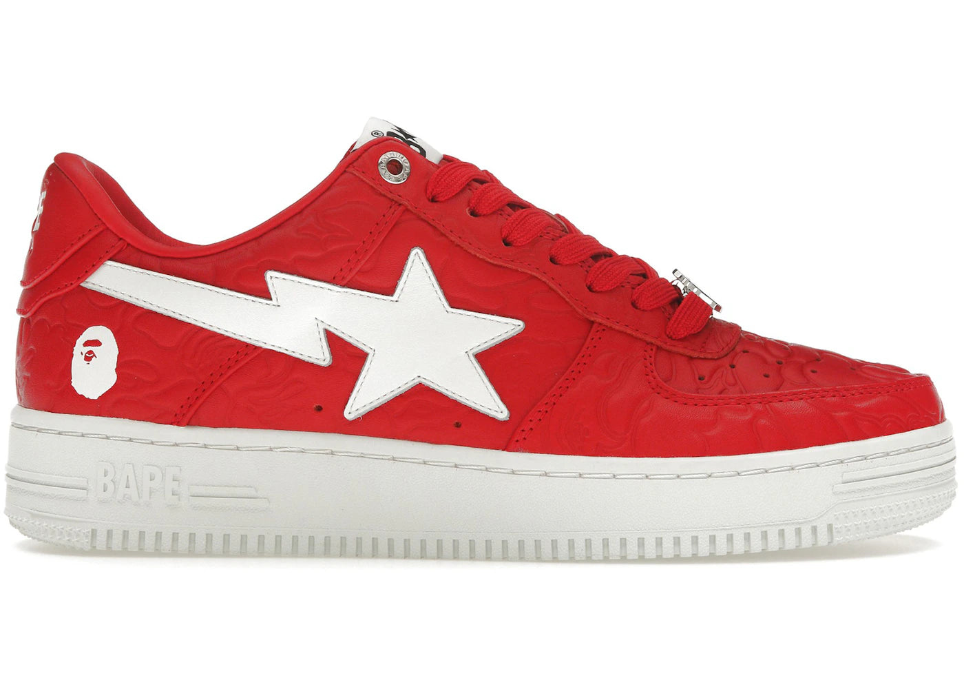a bathing ape bape sta low #3 line camo red