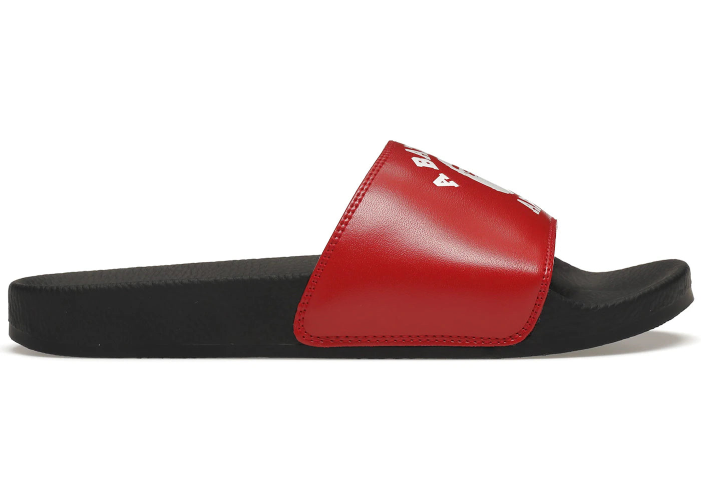 A Bathing Ape College Slide Sandals Red