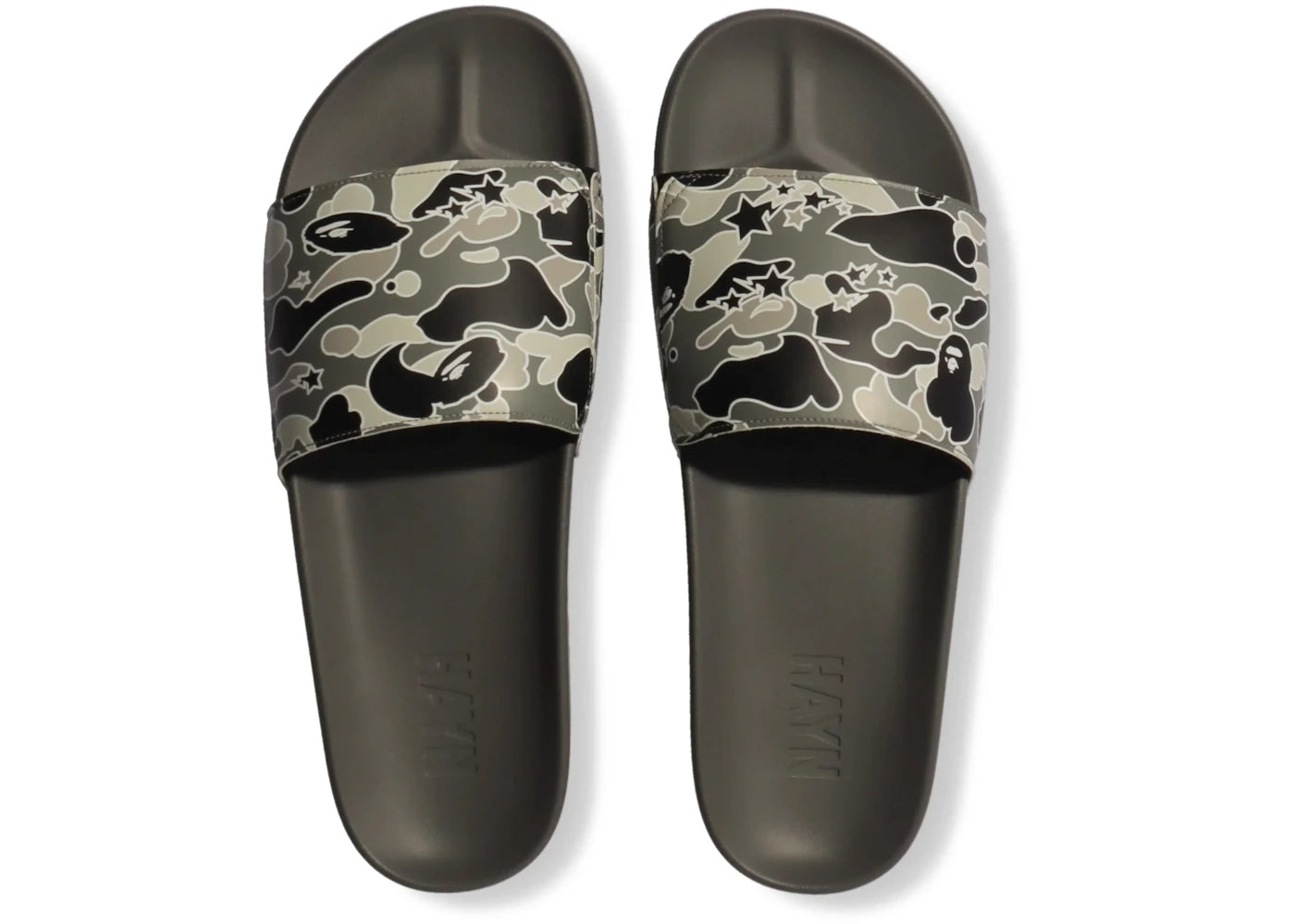 A Bathing Ape Hayn Slide Black Sta Camo