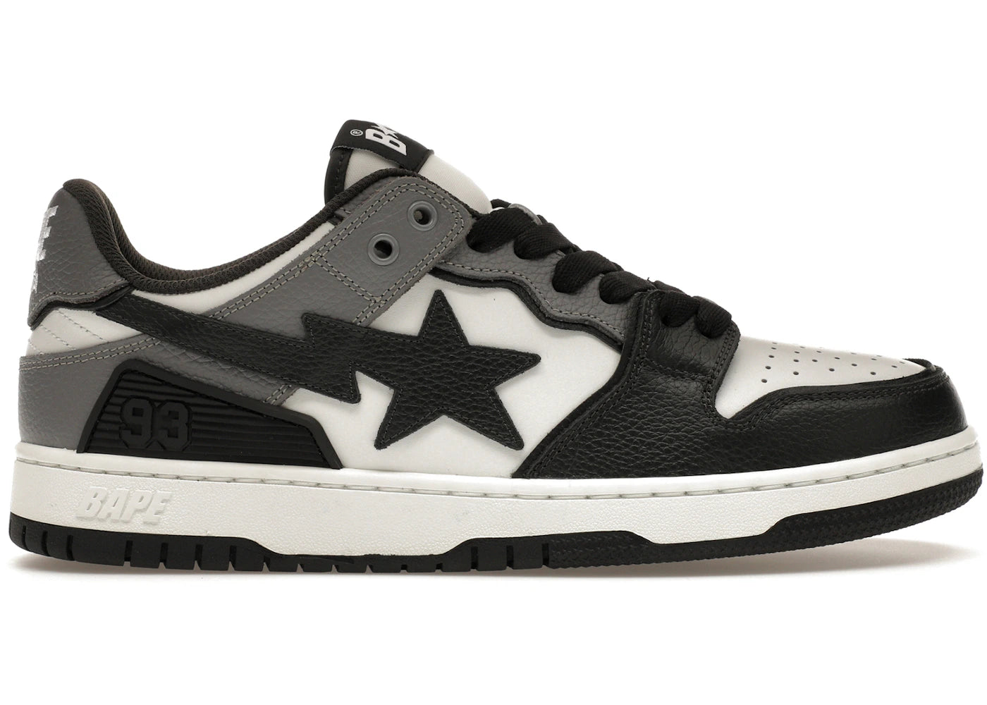 A Bathing Ape Sk8 Sta #5 Black White Grey – Kicks Machine