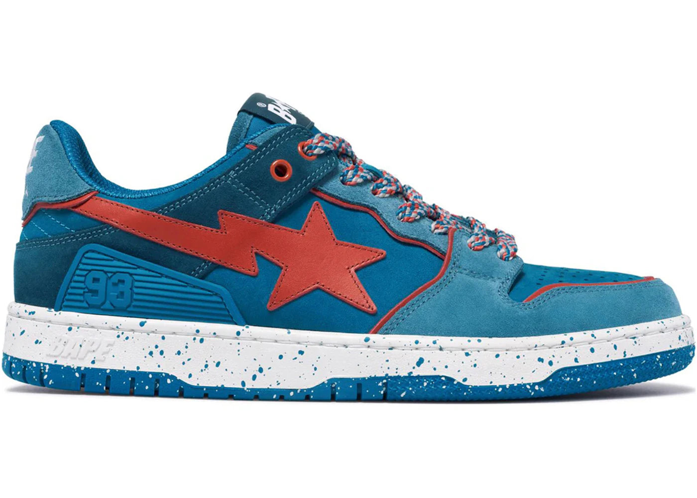 A Bathing Ape Sk8 Sta #7 M2 Outdoor Pack Blue Red