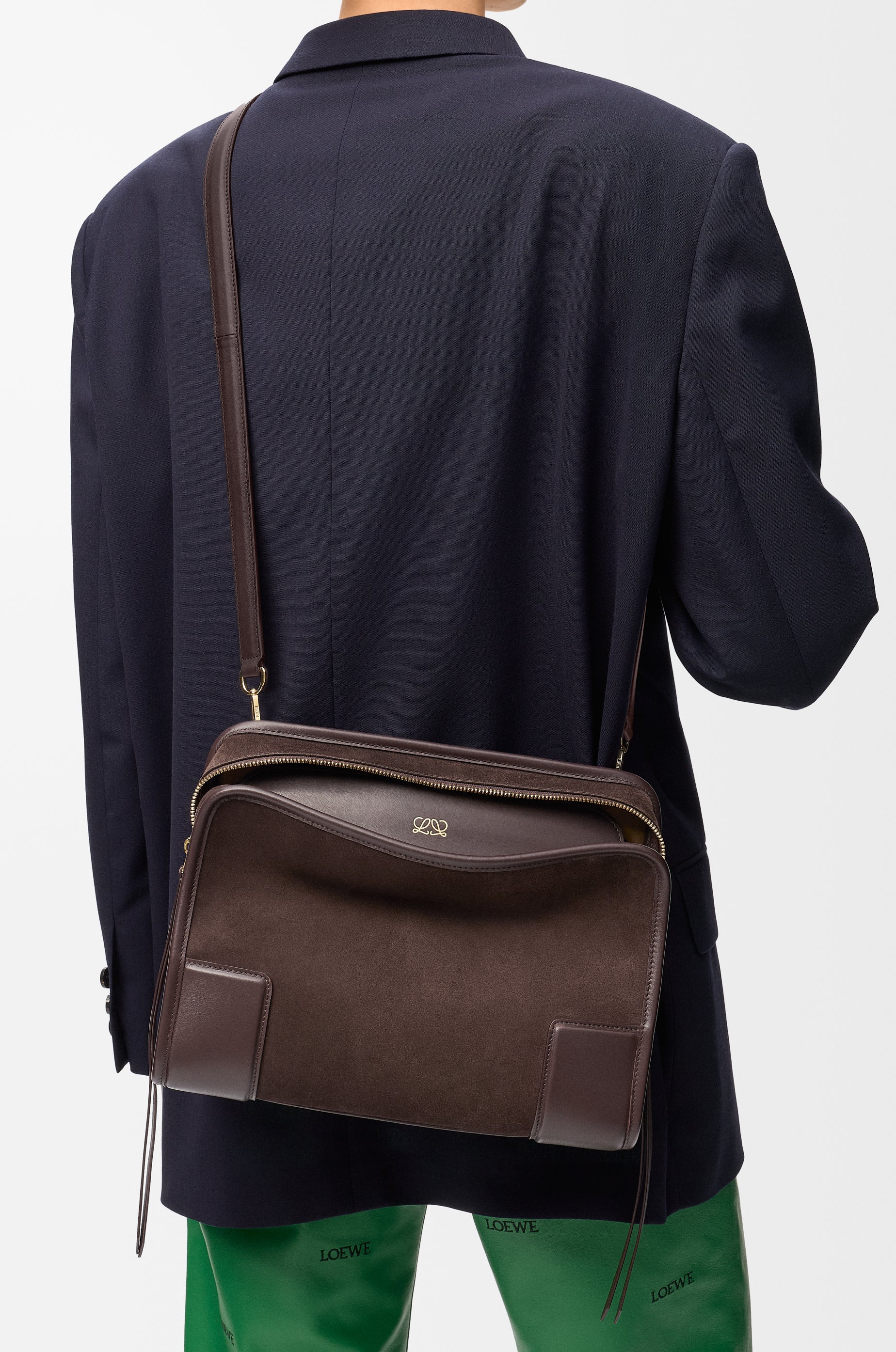 Loewe Medium Amazona 180 bag in suede