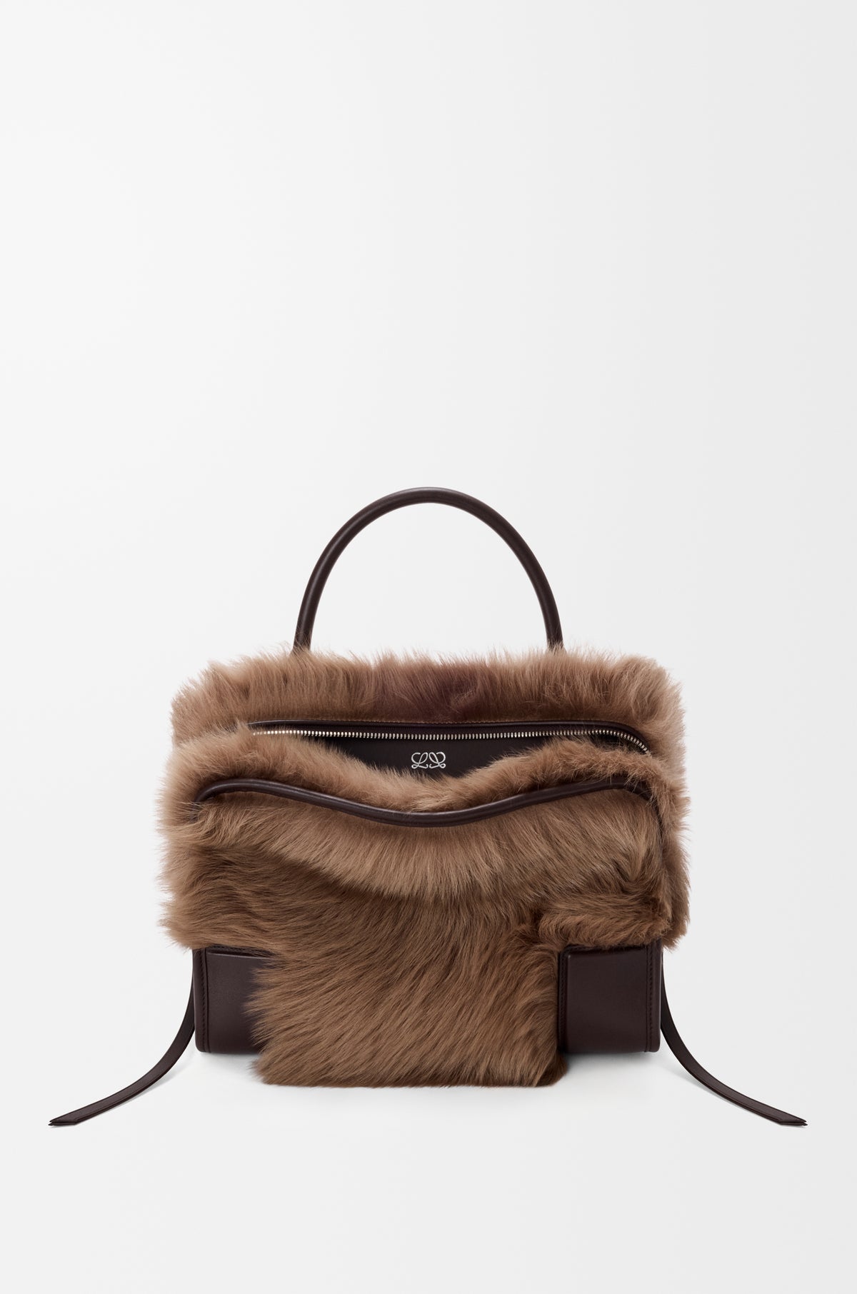 Loewe Medium Amazona 180 bag in soft calfskin and shearling