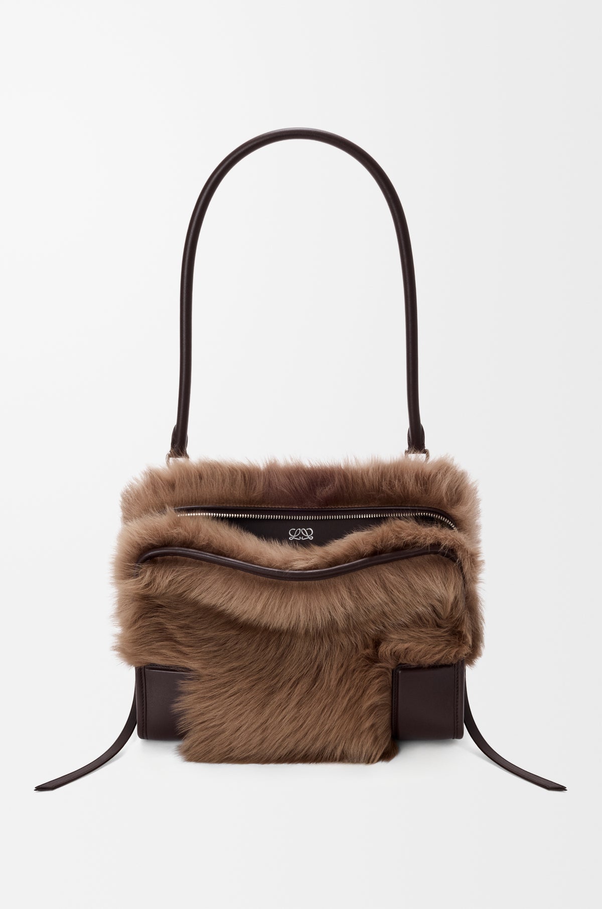 Loewe Medium Amazona 180 bag in soft calfskin and shearling