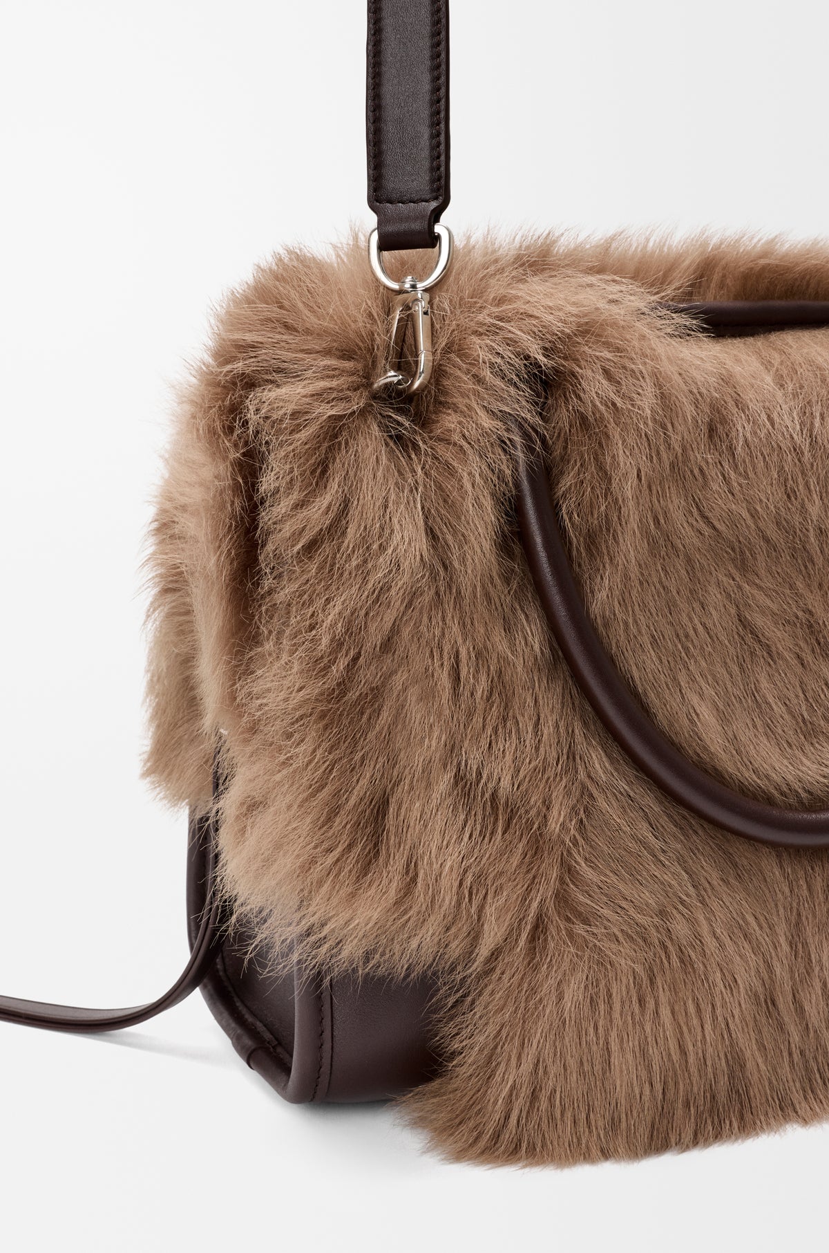 Loewe Medium Amazona 180 bag in soft calfskin and shearling