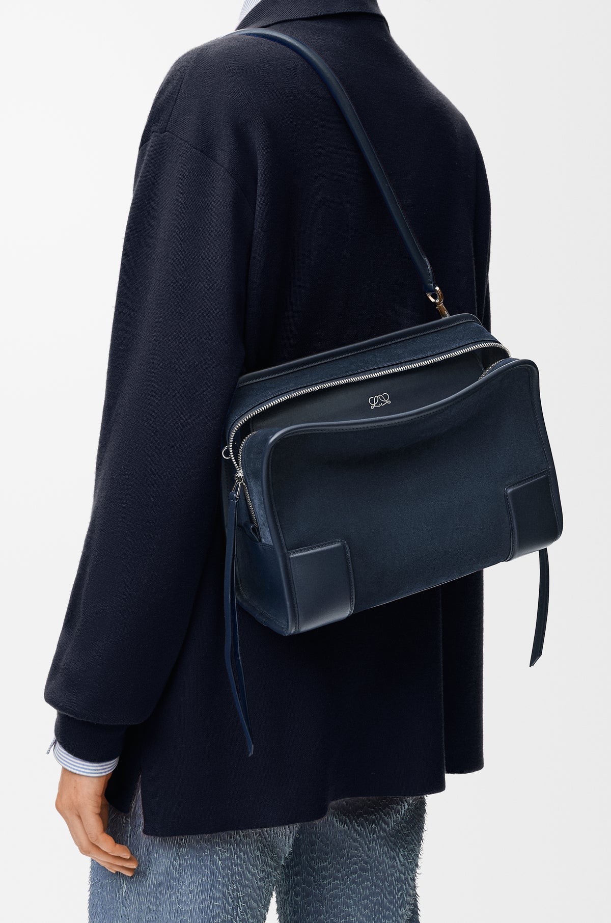 Loewe Small Amazona 180 bag in suede