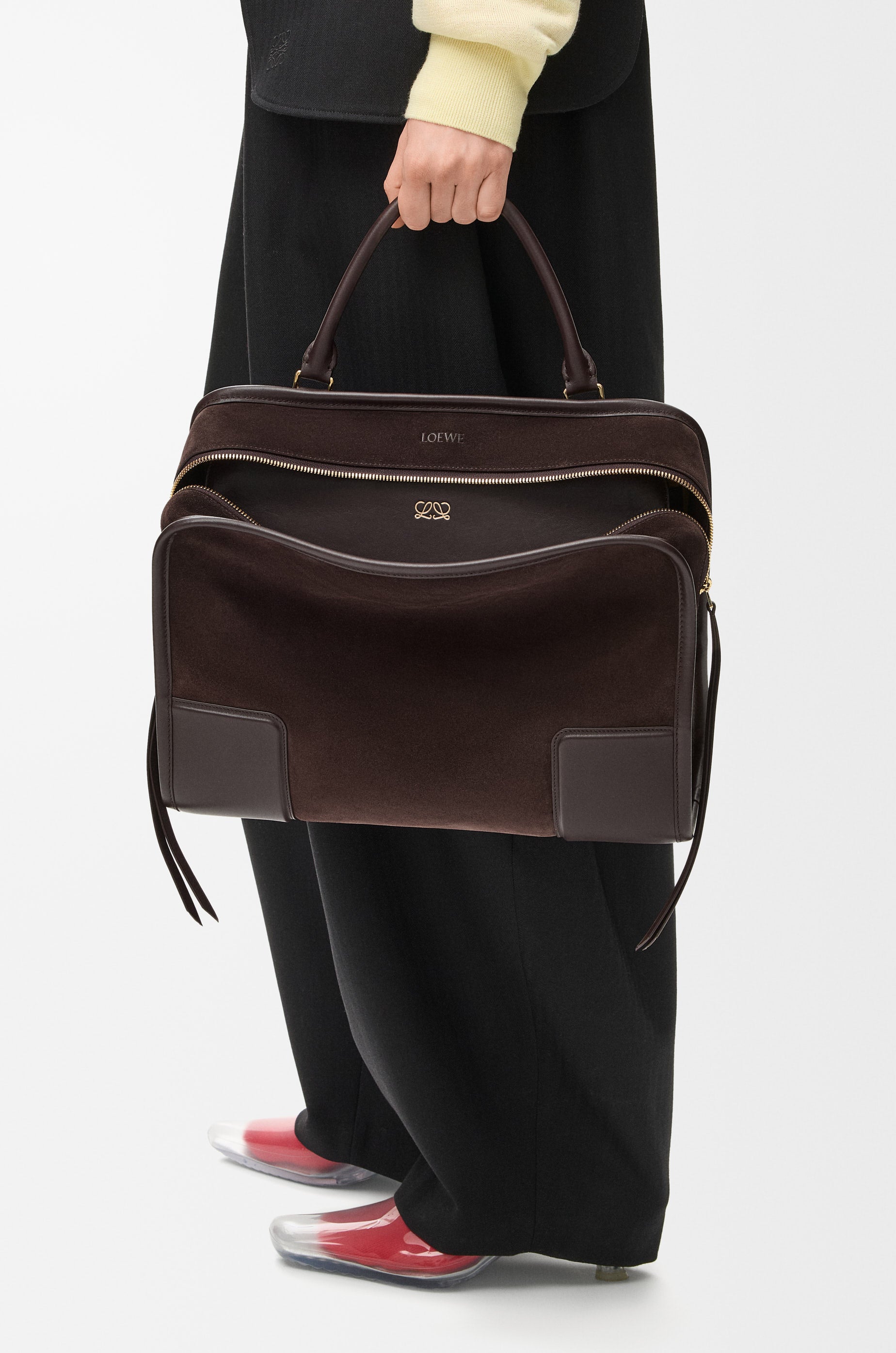 Loewe Large Amazona 180 bag in suede