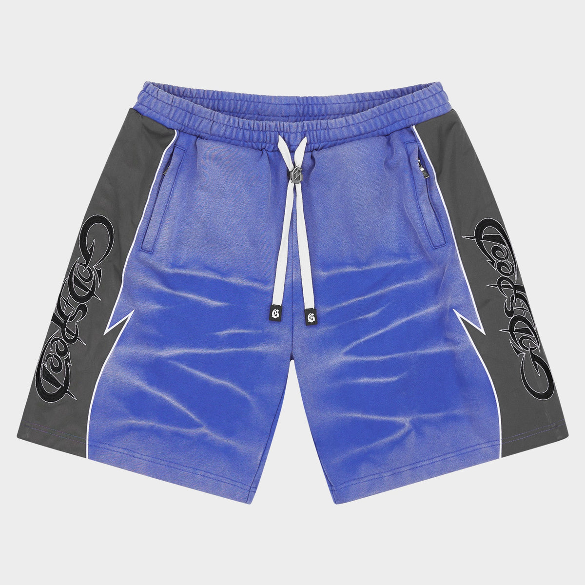 Godspeed Halftime Shorts V2 (Blue Acid Wash)