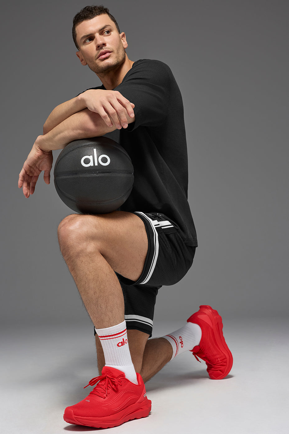 Alo Yoga Women'S Unisex Half-Crew Throwback Sock