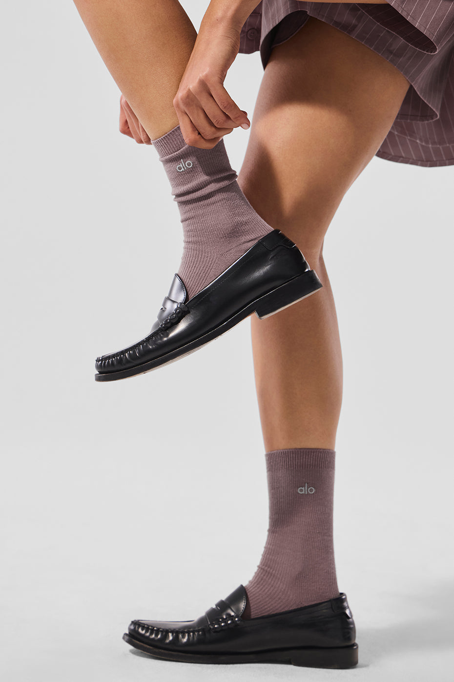 Alo Yoga Unisex Half-Crew Understated Sock