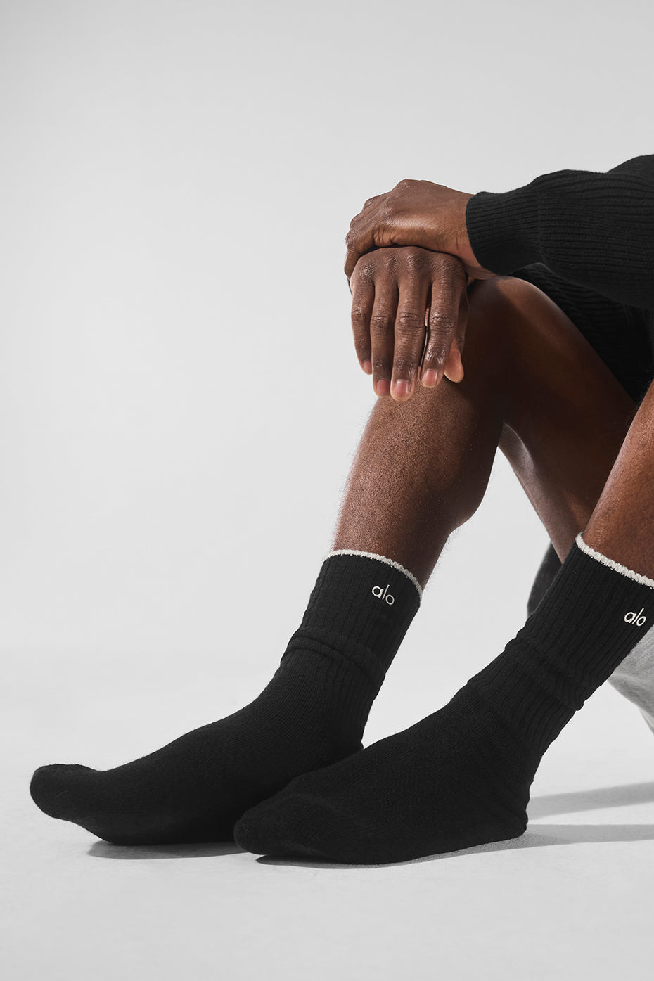 Alo Yoga Women'S Unisex Wool Cashmere Light Frosted Sock