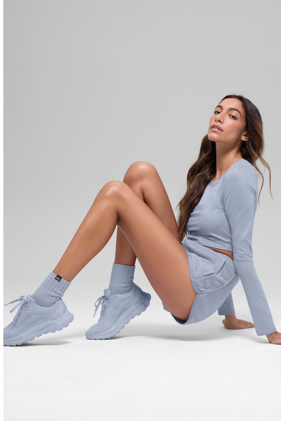 Alo Yoga Unisex Half-Crew Scrunch Sock