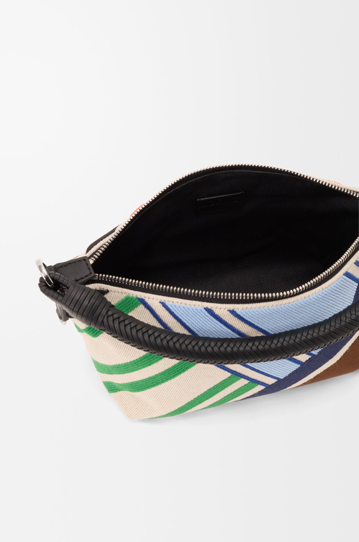 Loewe Cala mini bag in embroidered canvas and calfskin