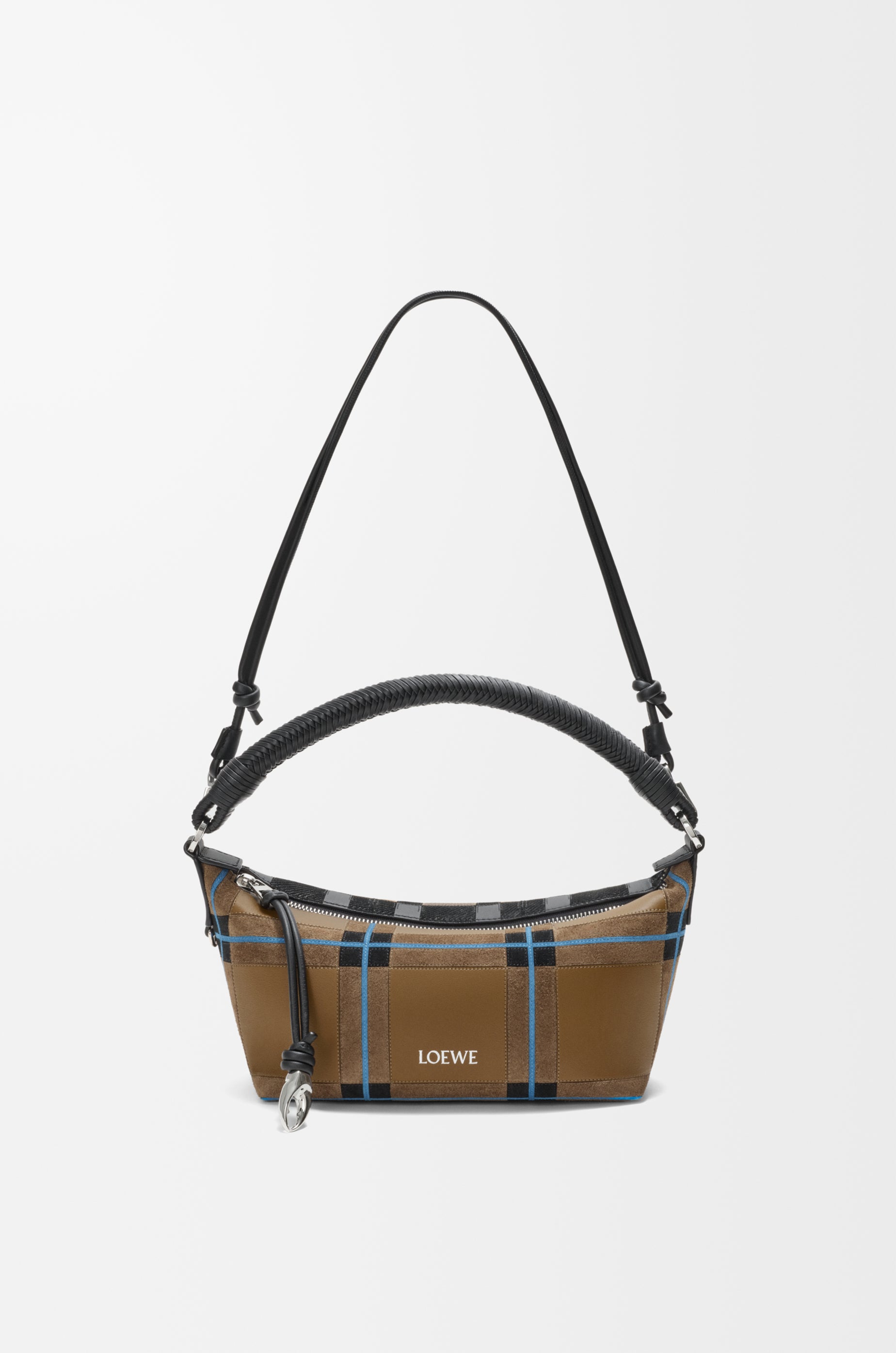 Loewe Cala Mini Bag in check intarsio