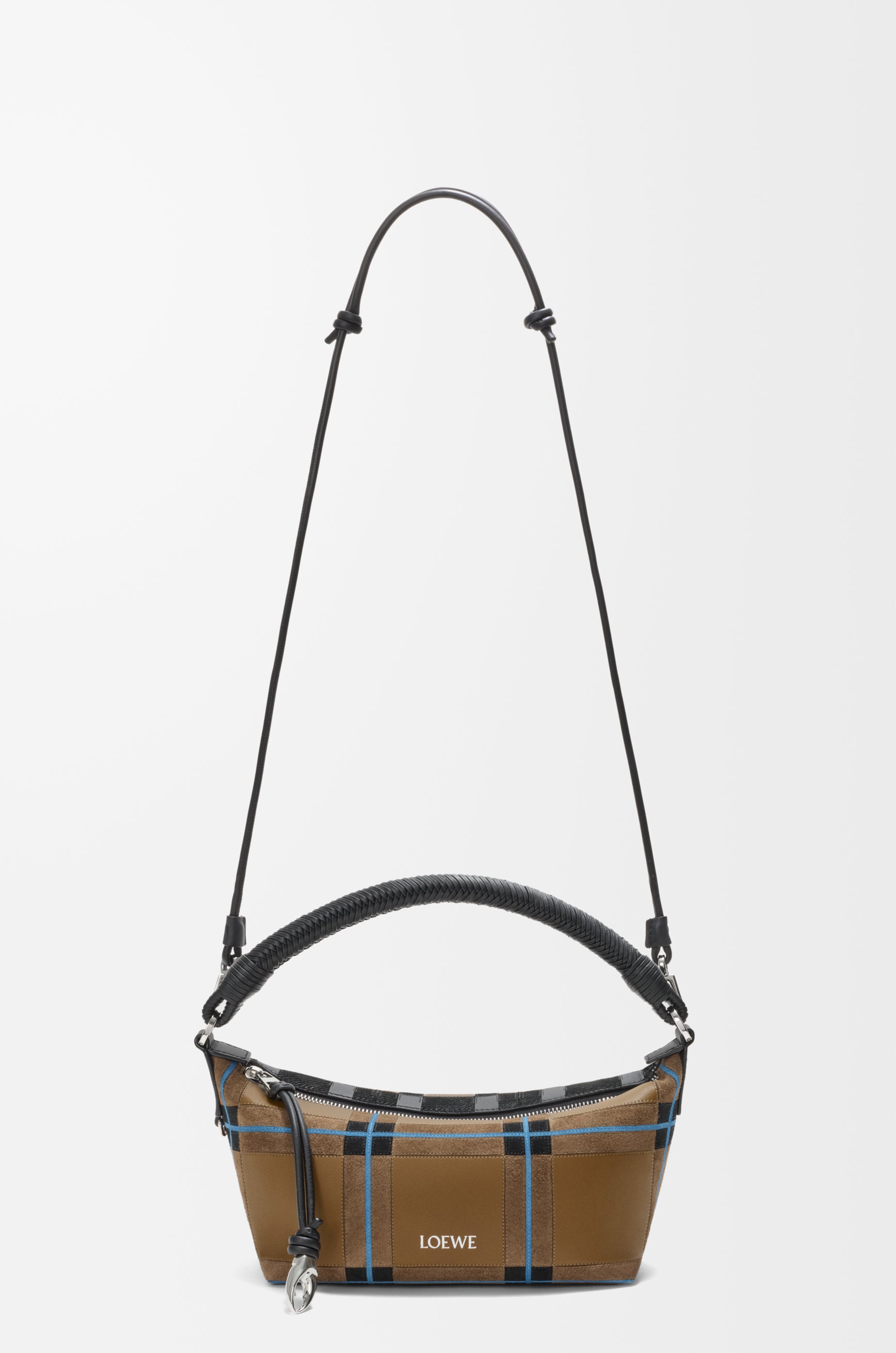 Loewe Cala Mini Bag in check intarsio