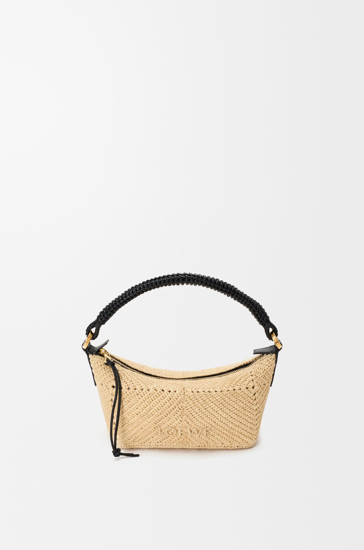 Loewe Cala mini bag in classic calfskin and raffia