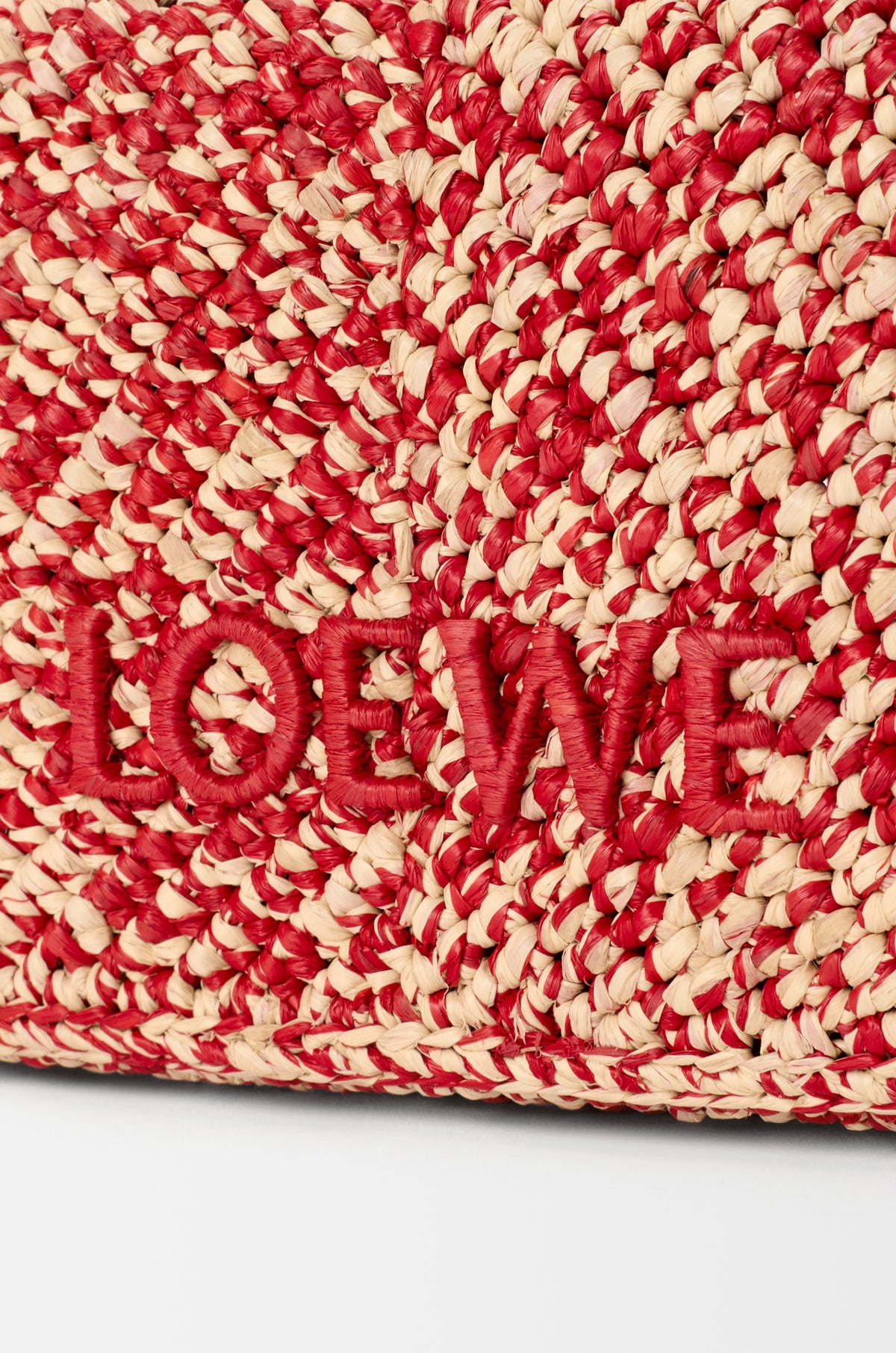 Loewe Cala mini bag in melange raffia