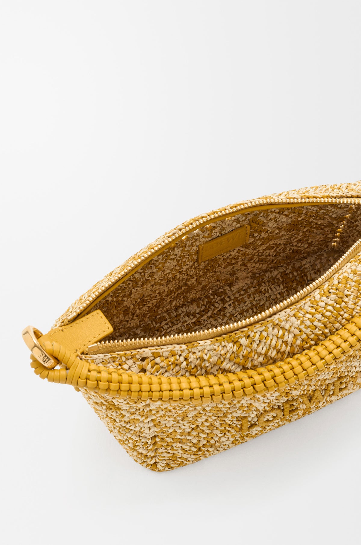 Loewe Cala mini bag in melange raffia