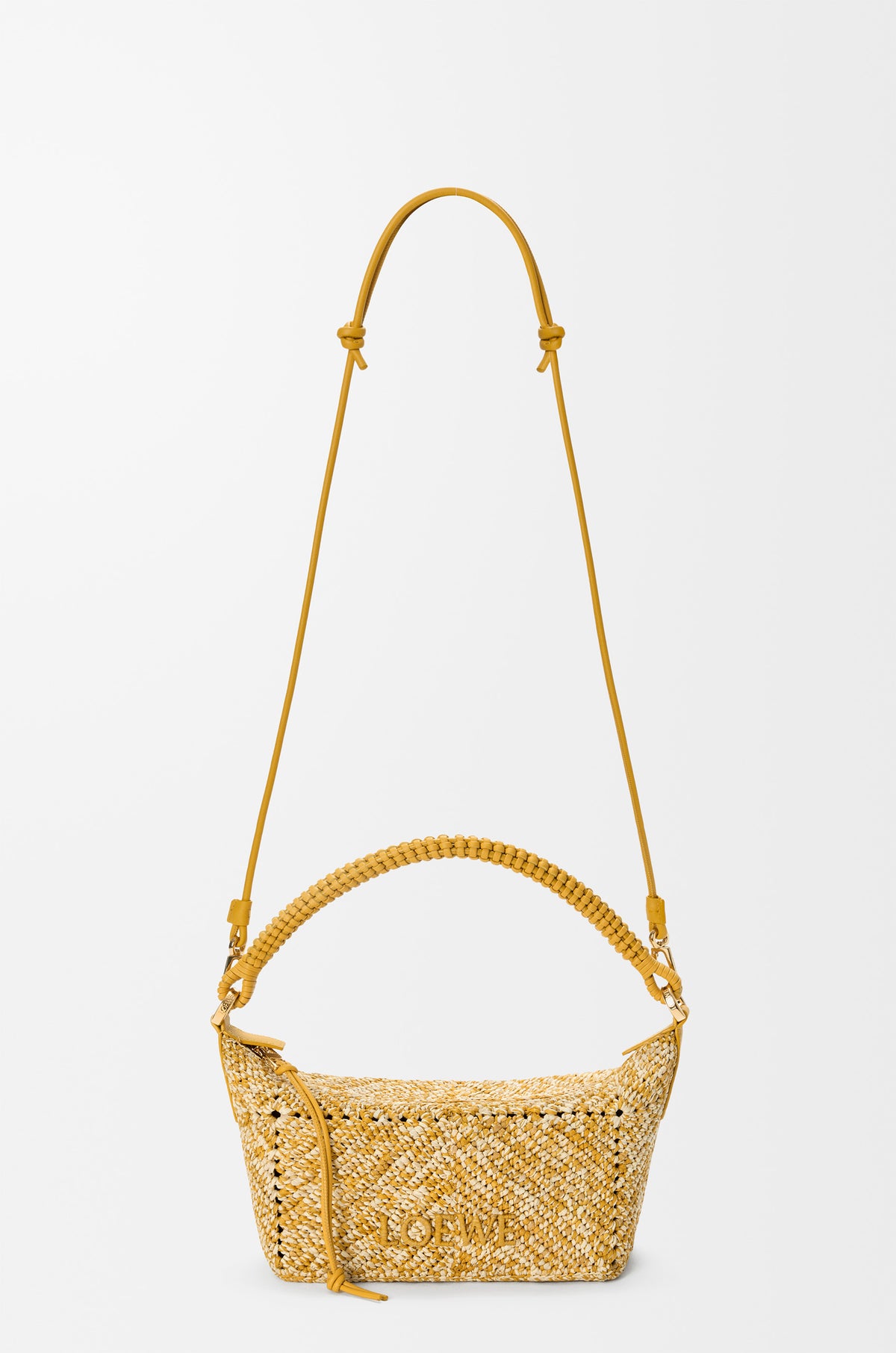 Loewe Cala mini bag in melange raffia