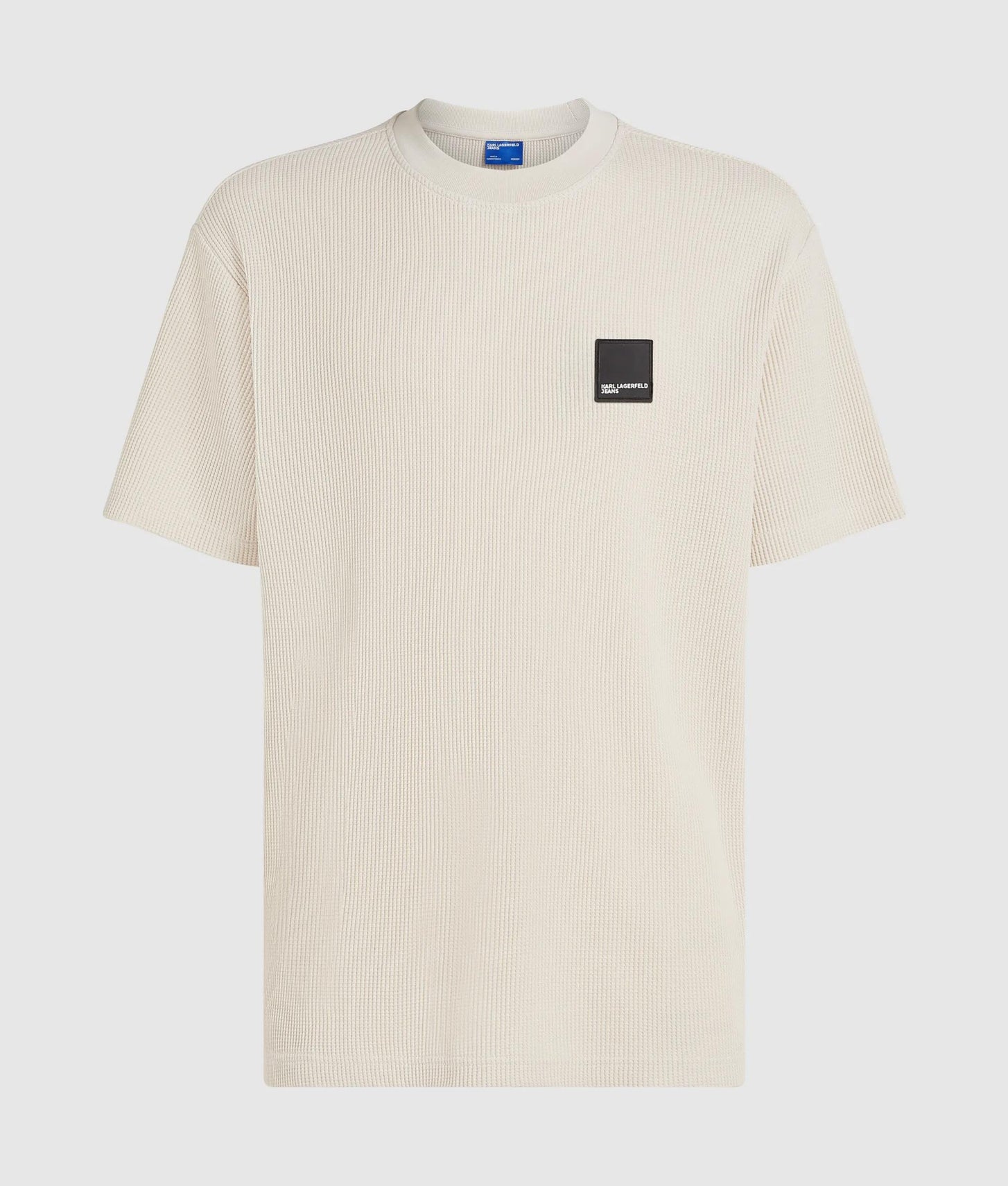 Karl Lagerfeld Waffle T-Shirt Whitecap Grey